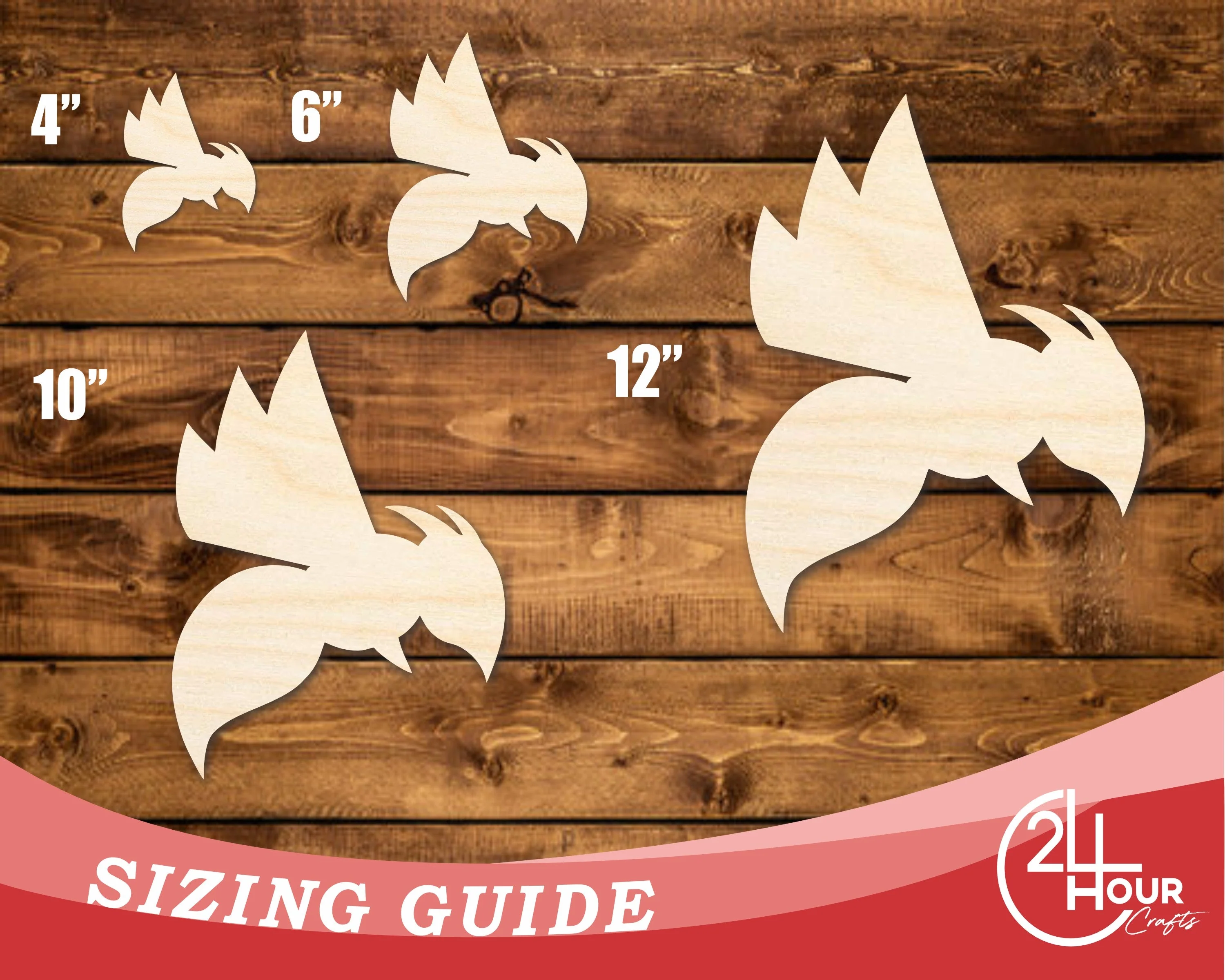 Unfinished Wood Hornet Mascot Shape | DIY Craft Cutout | up to 46" DIY - Image 3