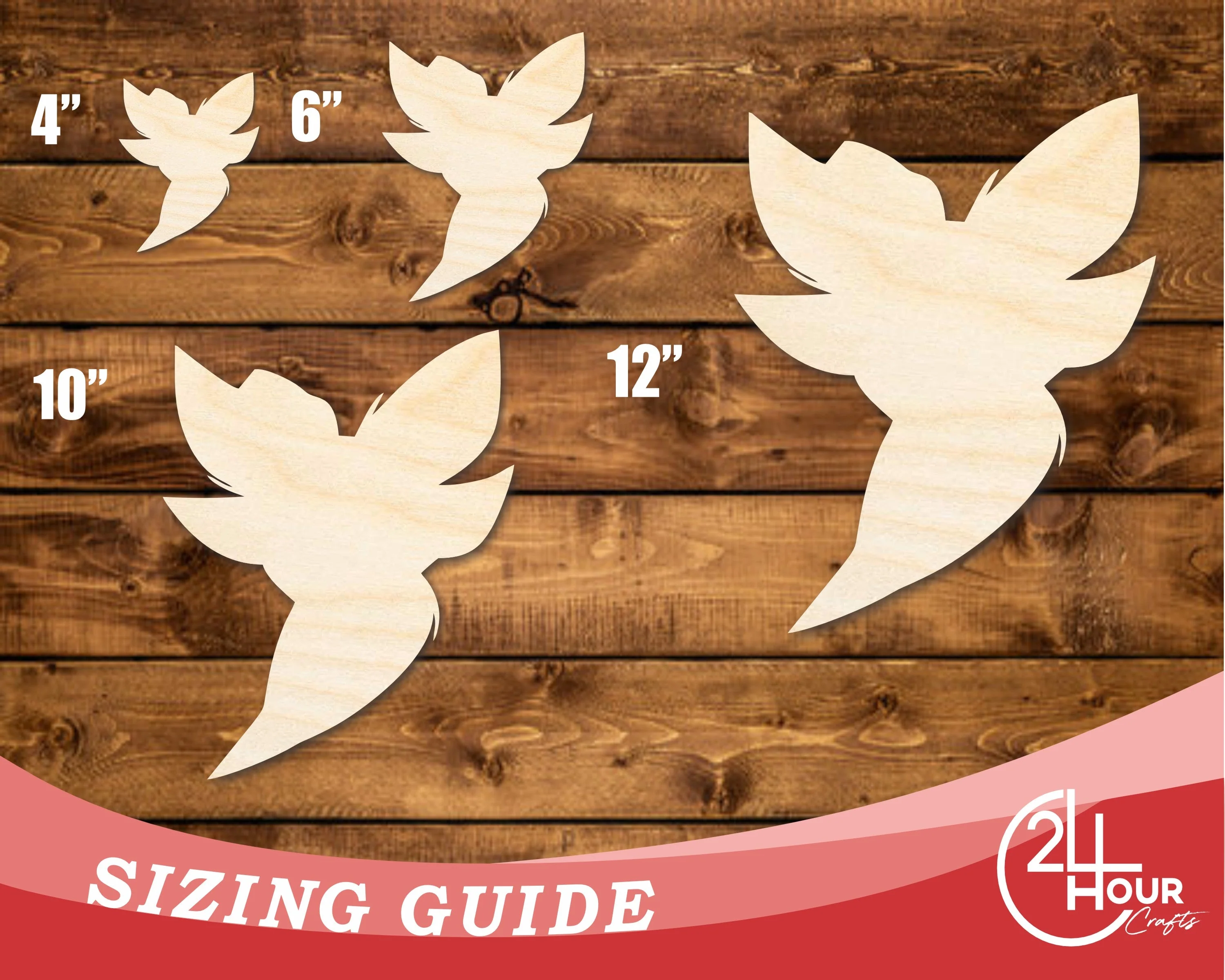 Unfinished Wood Hornet Mascot Shape | DIY Craft Cutout | up to 46" DIY - Image 3