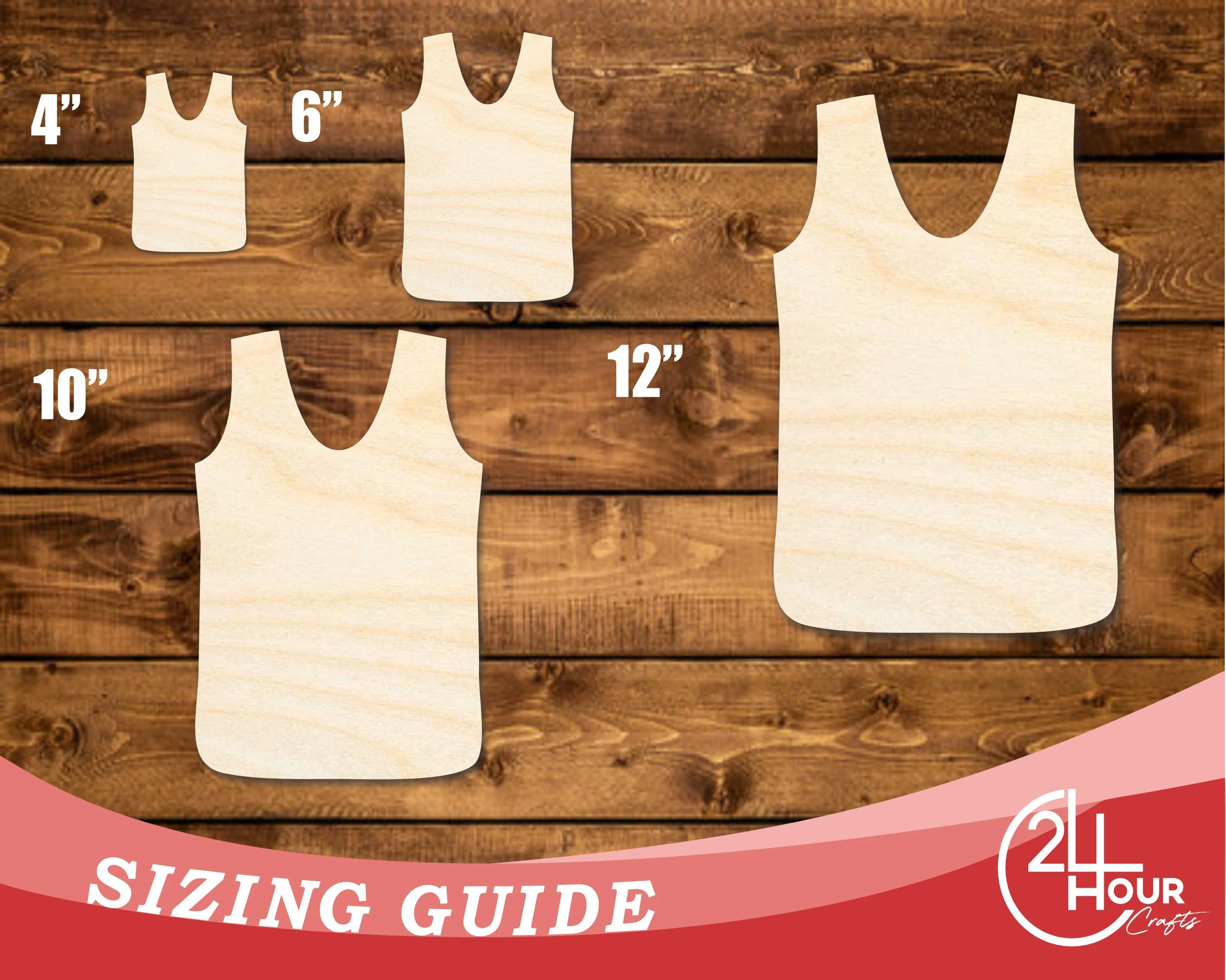 Unfinished Wood Hunting Vest Shape | DIY Craft Cutout | up to 46" DIY - Image 3