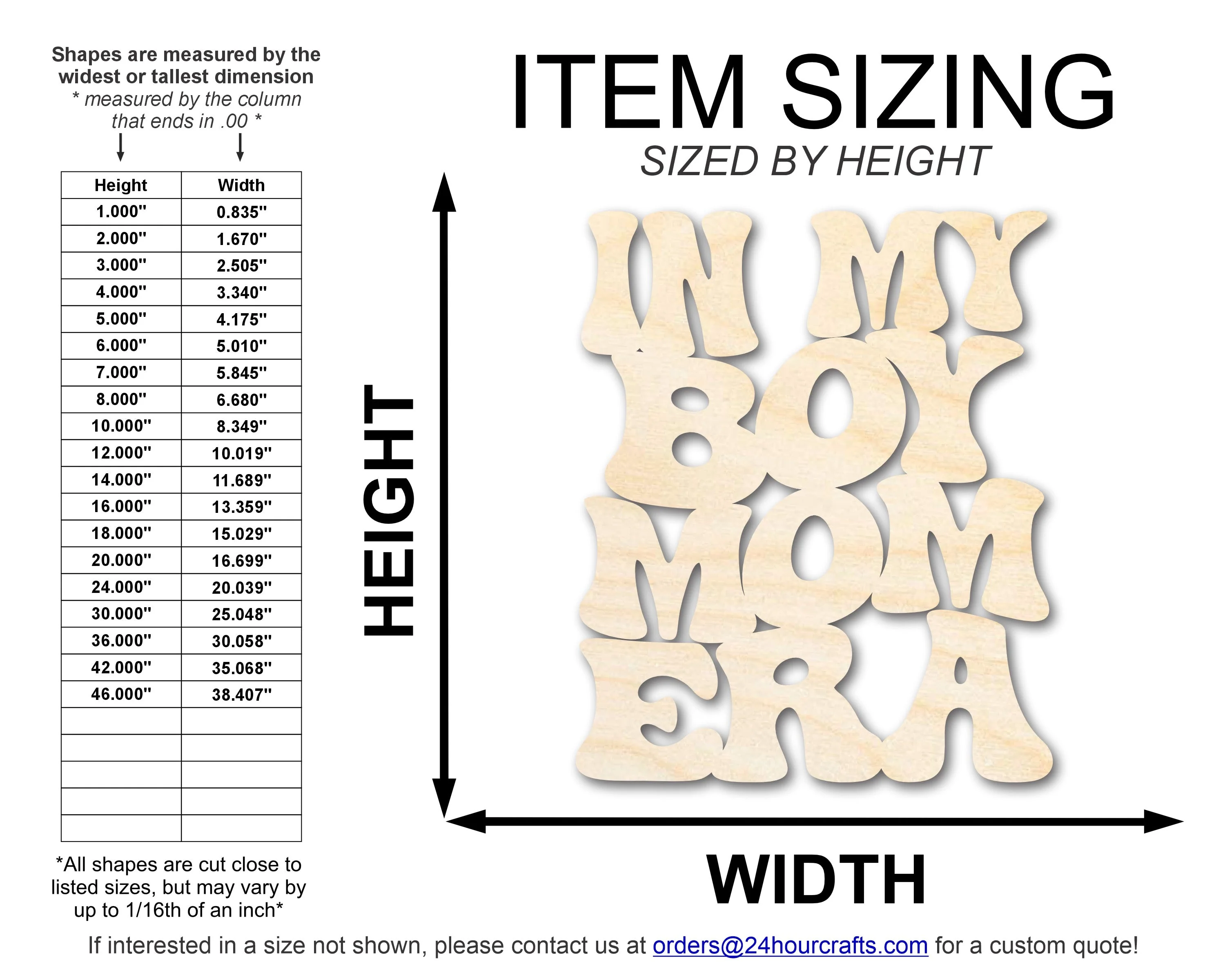 Unfinished Wood In My Boy Mom Era Cutout | DIY Craft Shape | up to 46" DIY - Image 2