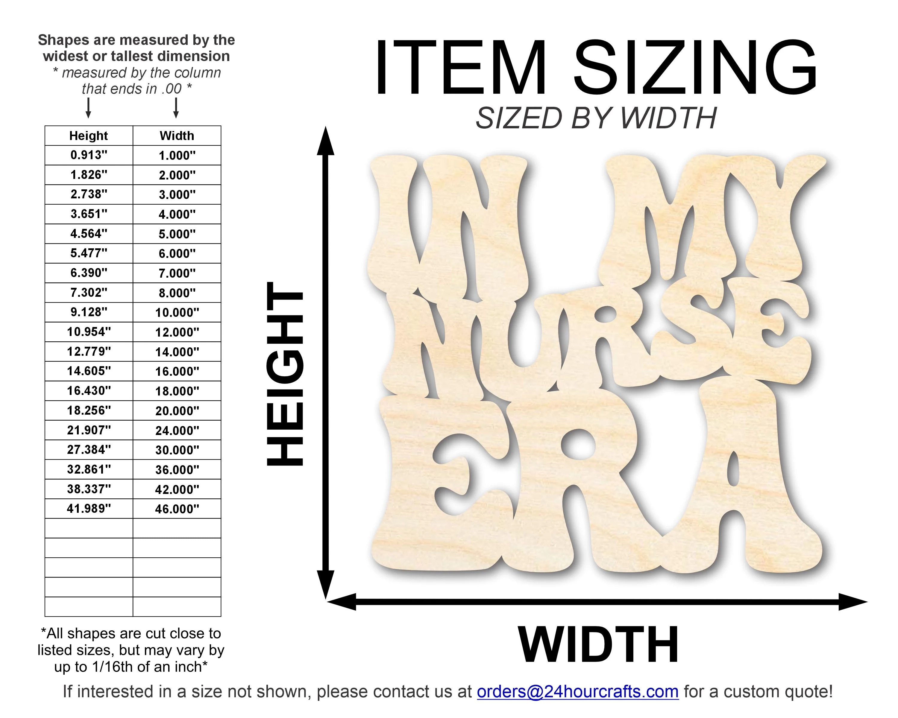 Unfinished Wood In My Nurse Era Cutout | DIY Craft Shape | up to 46" DIY - Image 2