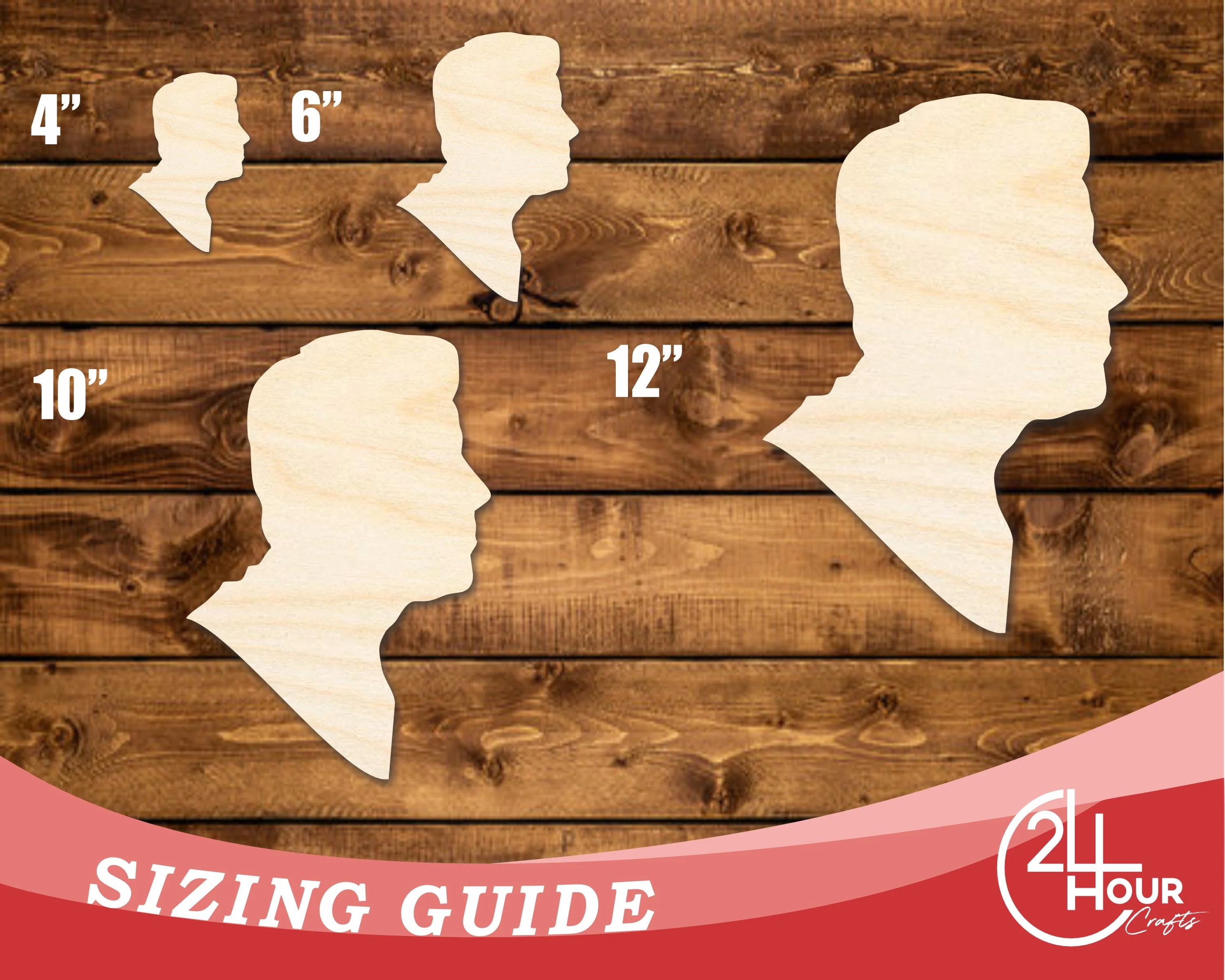 Unfinished Wood John F. Kennedy Shape | DIY Craft Cutout | up to 46" DIY - Image 3