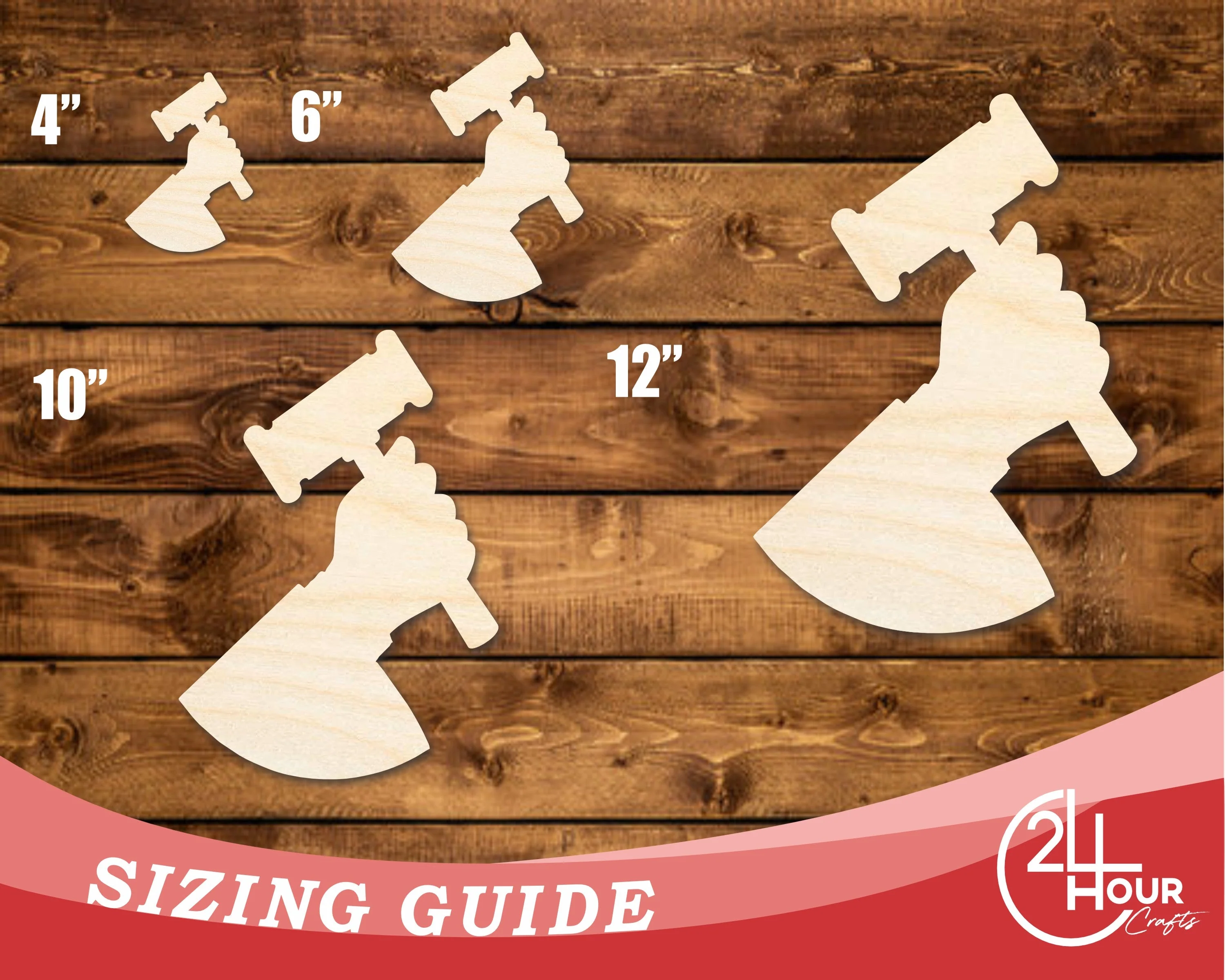 Unfinished Wood Judge Shape | DIY Craft Cutout | up to 46" DIY - Image 3