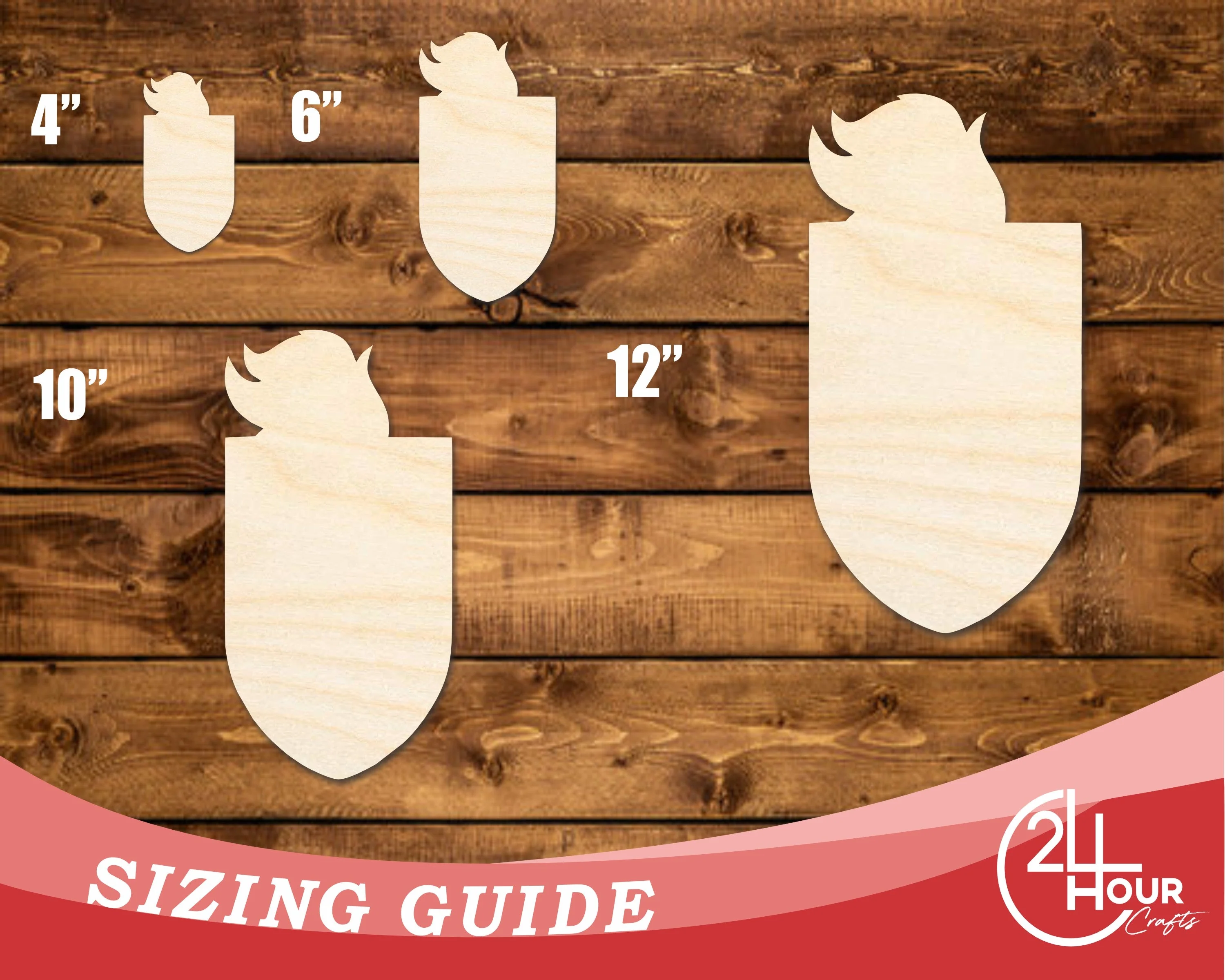 Unfinished Wood Knight Mascot Shape | DIY Craft Cutout | up to 46" DIY - Image 3