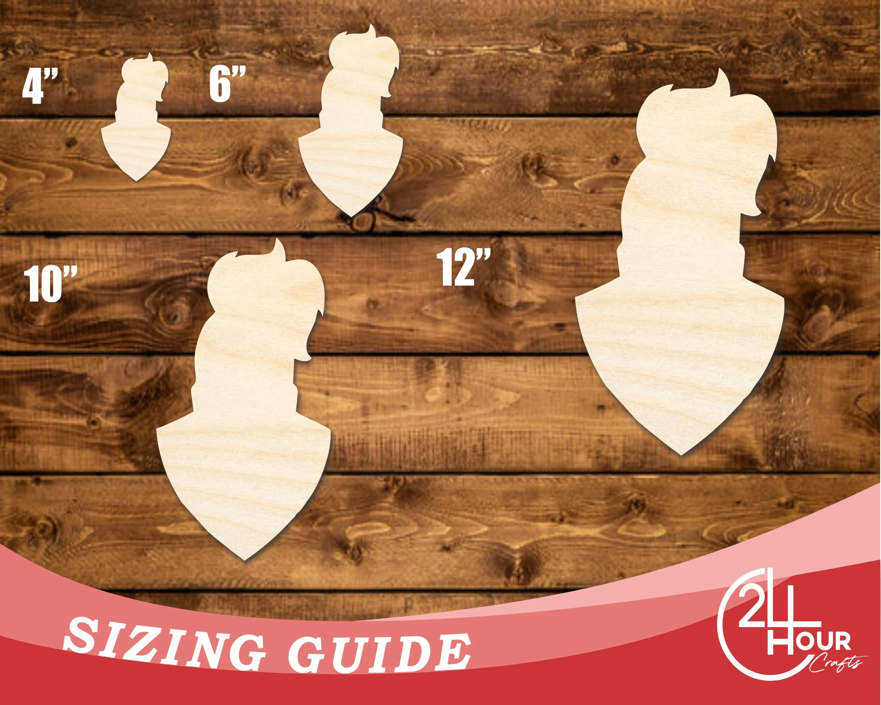 Unfinished Wood Knight Mascot Shape | DIY Craft Cutout | up to 46" DIY - Image 3