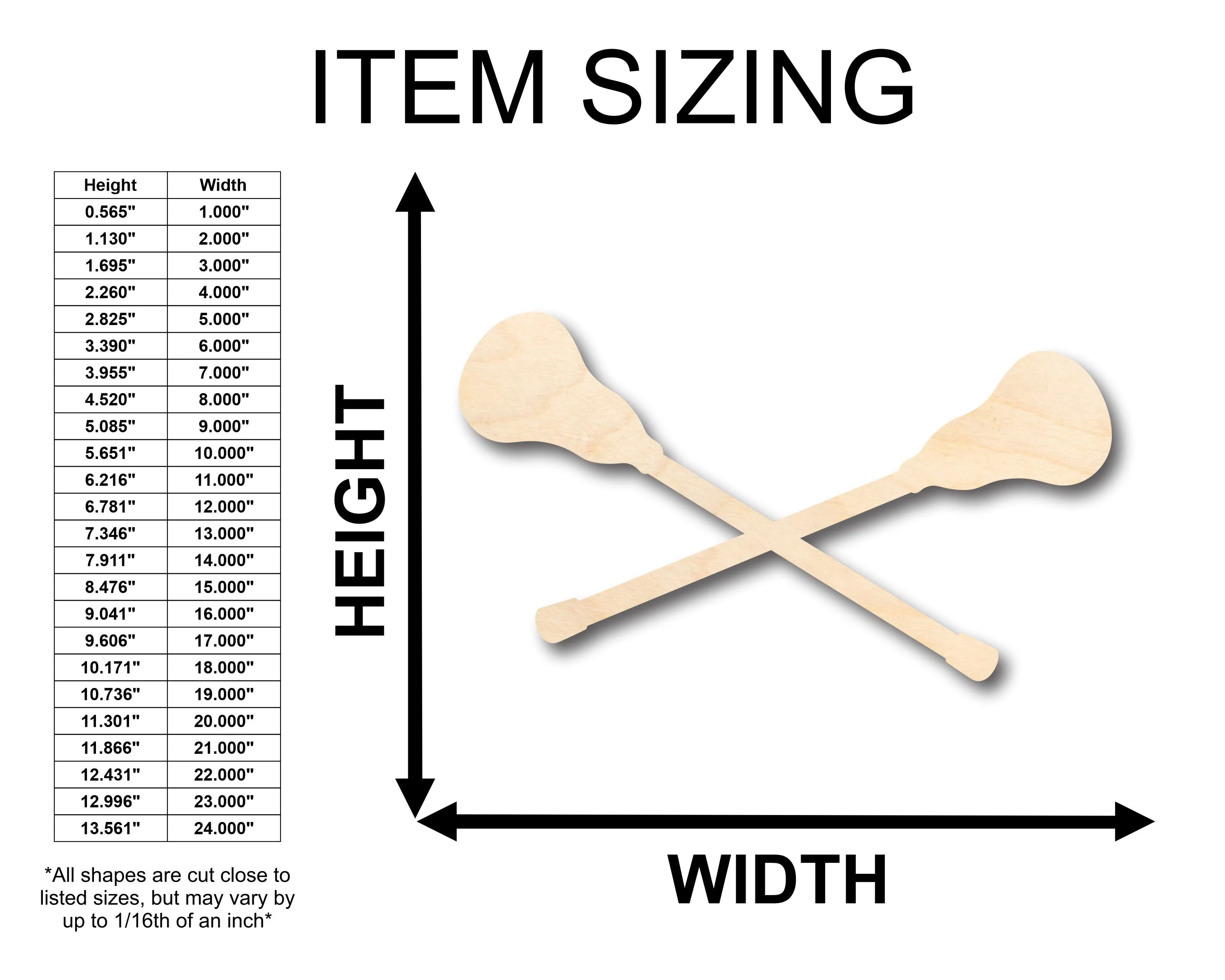 Unfinished Wood Lacrosse Stick Cross Shape - Craft - up to 46" DIY - Image 2
