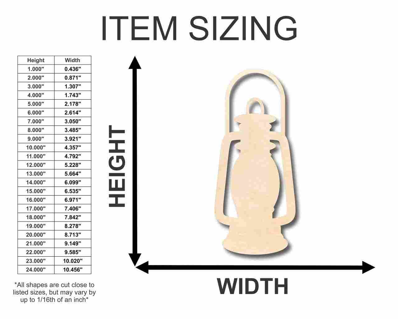 Unfinished Wood Lantern Shape - Craft - up to 46" DIY - Image 2