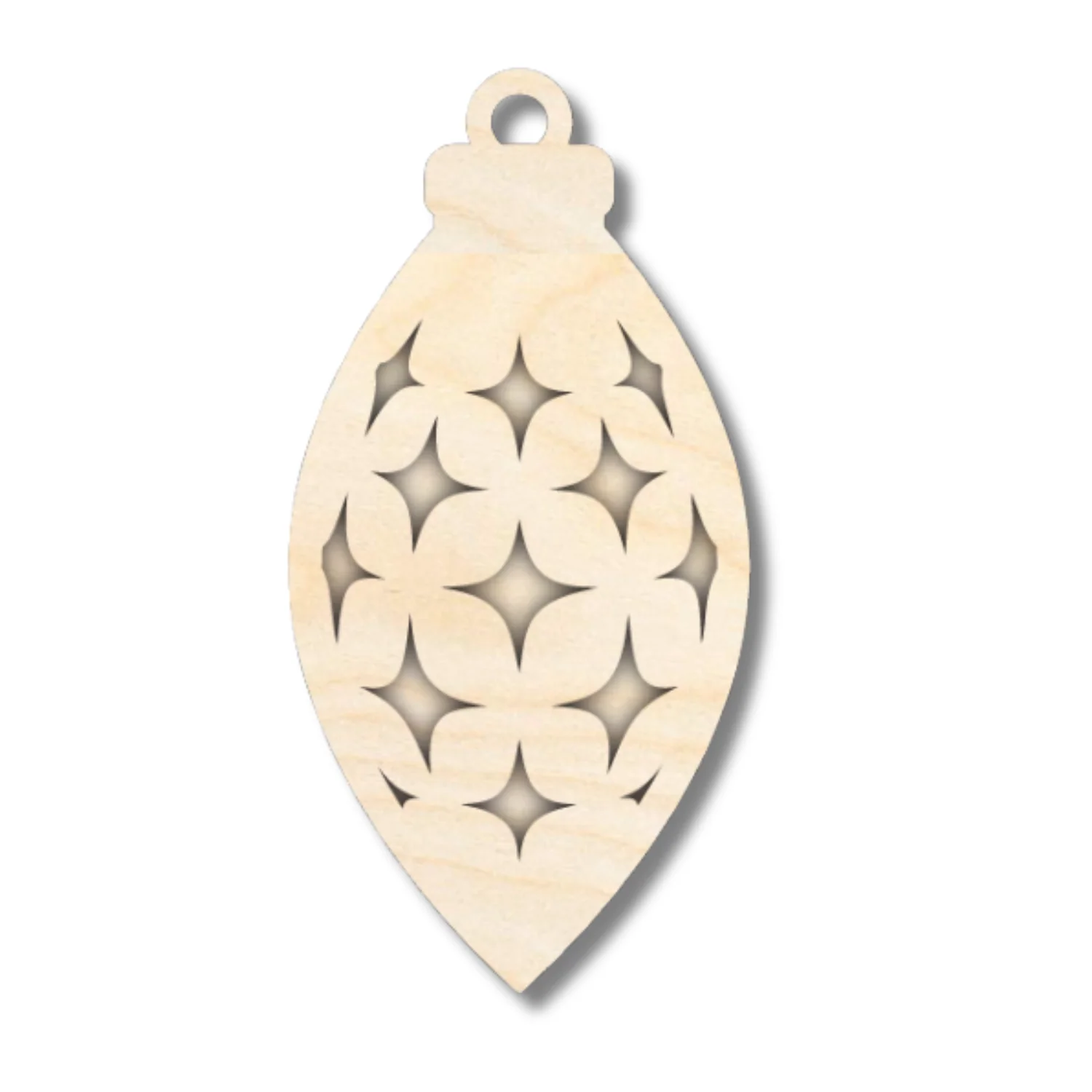 Unfinished Wood Layered Christmas Bulb Ornaments | 2 Piece | 5" Tall | 1/8" Wood | Wood Craft DIY - Image 8