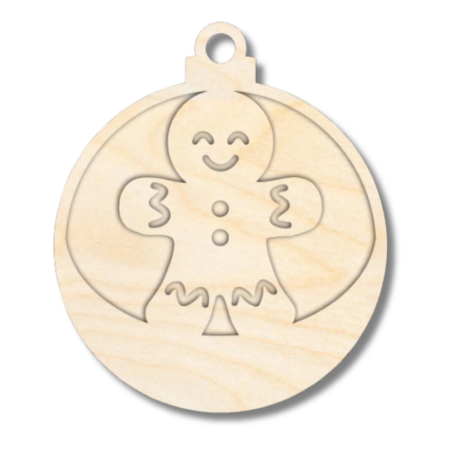 Unfinished Wood Layered Christmas Character Ornaments | 2 Piece | 5" Tall | 1/8" Wood | Wood Craft DIY - Image 3