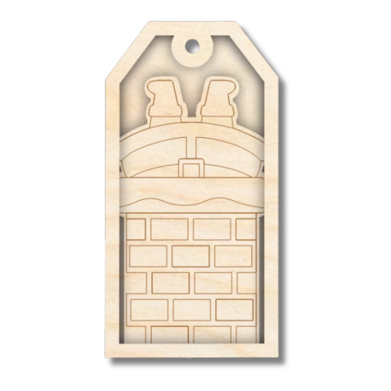 Unfinished Wood Layered Christmas Gift Tags | 14 Options | 3 Piece | 4"-6" Tall | 1/8" Wood | Wood Craft DIY - Image 6