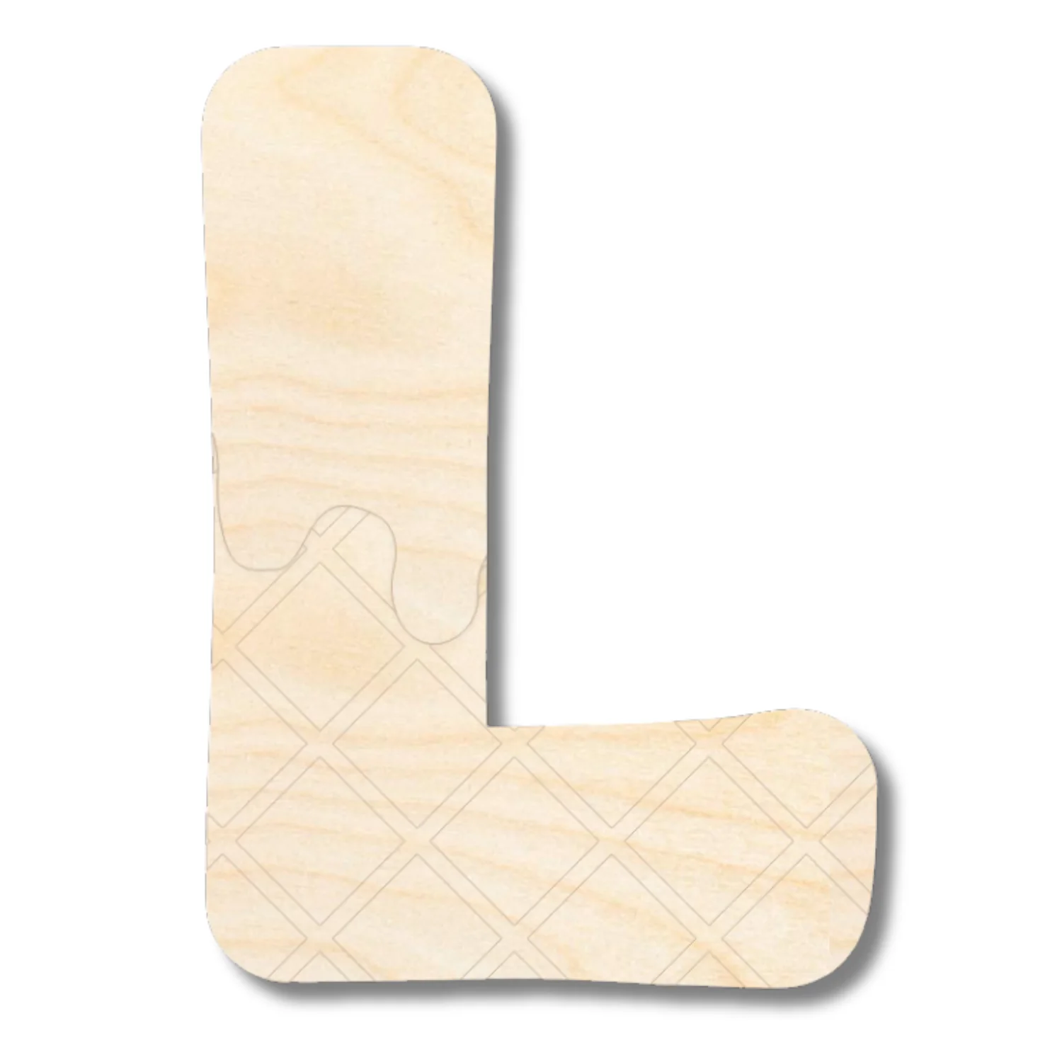 Unfinished Wood Layered Etched Themed Letters | Ice Cream | A-Z | 2 Piece | up to 24" - Image 14