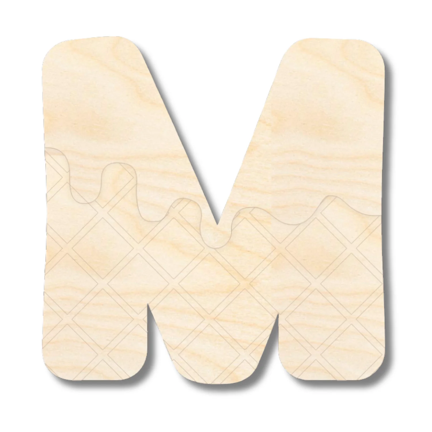 Unfinished Wood Layered Etched Themed Letters | Ice Cream | A-Z | 2 Piece | up to 24" - Image 15