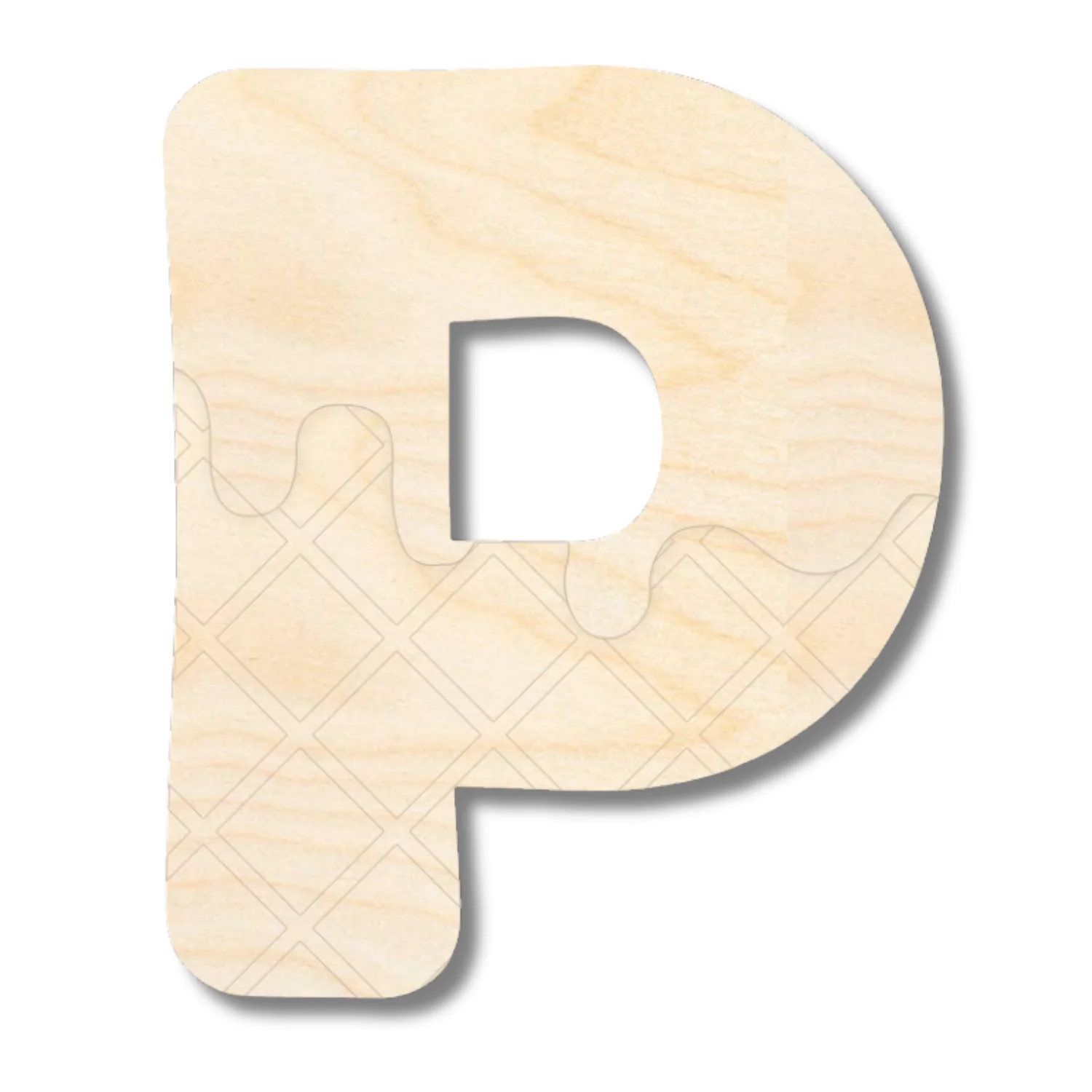 Unfinished Wood Layered Etched Themed Letters | Ice Cream | A-Z | 2 Piece | up to 24" - Image 18