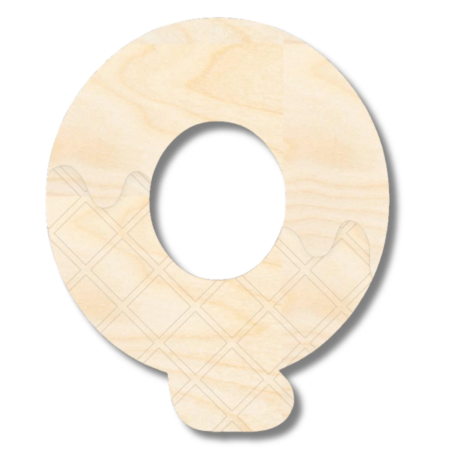 Unfinished Wood Layered Etched Themed Letters | Ice Cream | A-Z | 2 Piece | up to 24" - Image 19