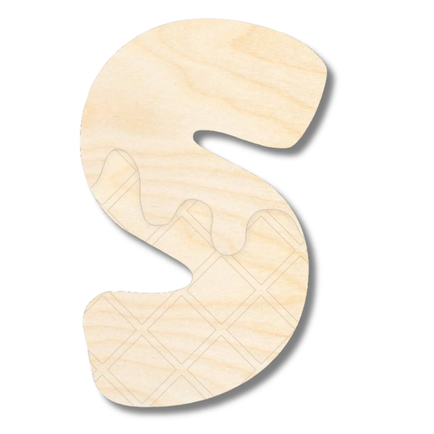 Unfinished Wood Layered Etched Themed Letters | Ice Cream | A-Z | 2 Piece | up to 24" - Image 21