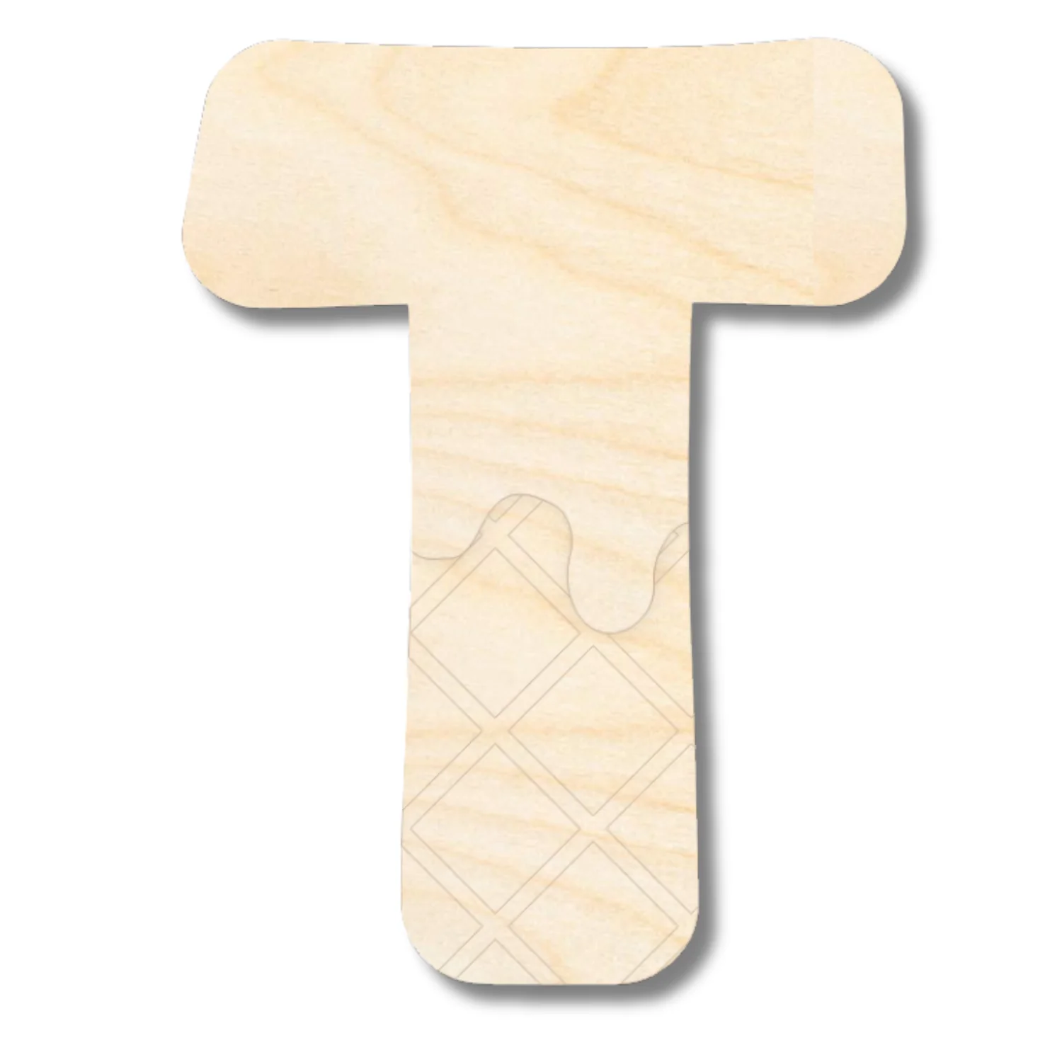 Unfinished Wood Layered Etched Themed Letters | Ice Cream | A-Z | 2 Piece | up to 24" - Image 22