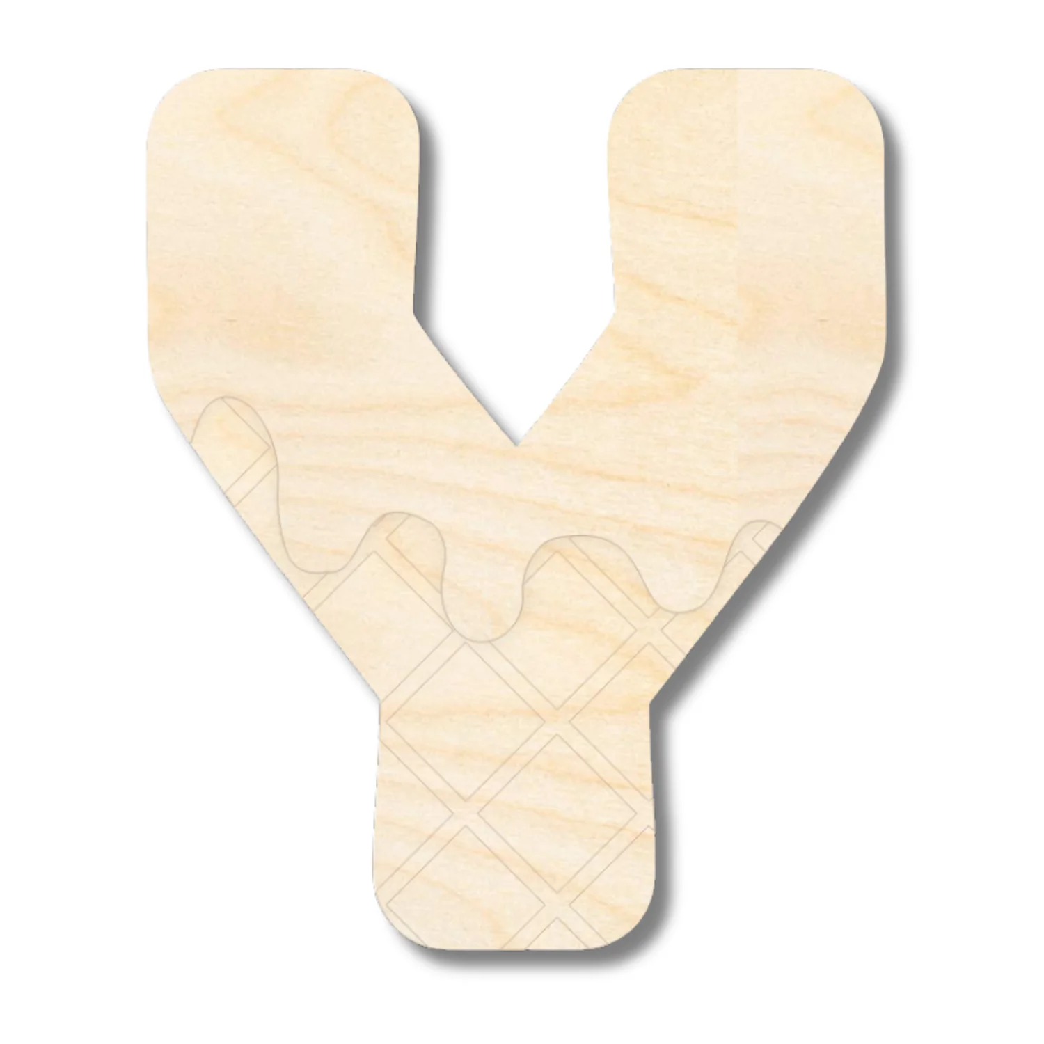 Unfinished Wood Layered Etched Themed Letters | Ice Cream | A-Z | 2 Piece | up to 24" - Image 27