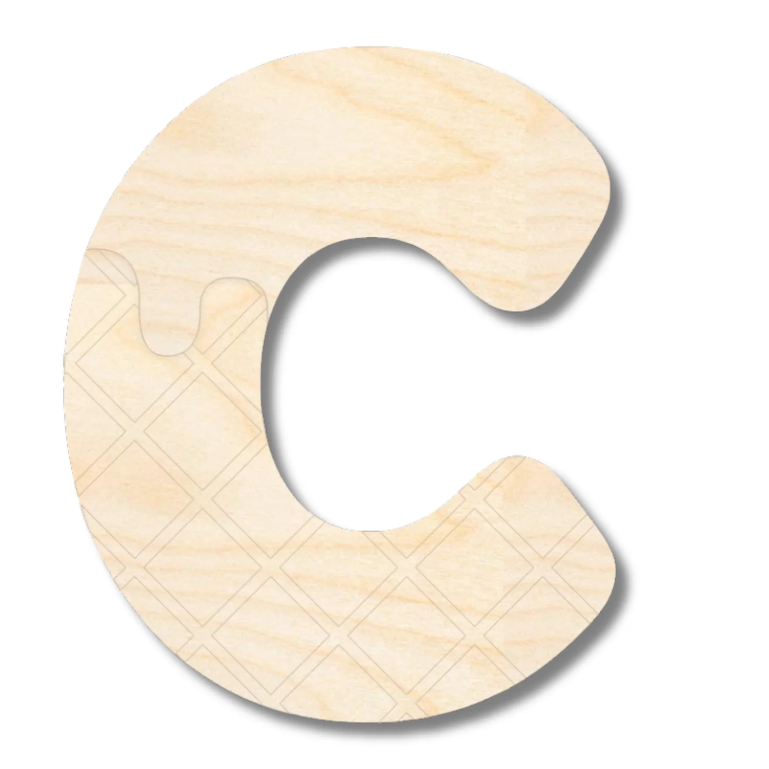 Unfinished Wood Layered Etched Themed Letters | Ice Cream | A-Z | 2 Piece | up to 24" - Image 5