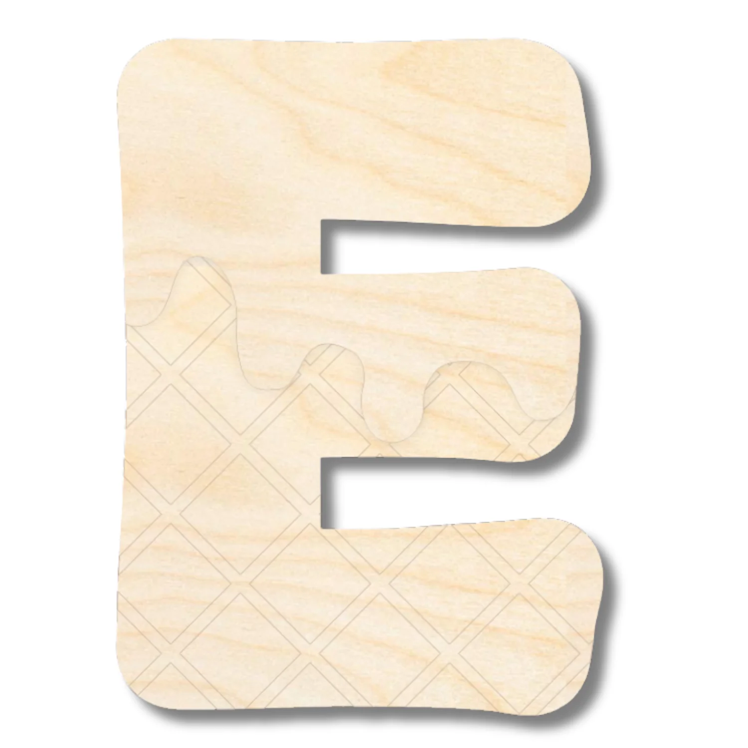 Unfinished Wood Layered Etched Themed Letters | Ice Cream | A-Z | 2 Piece | up to 24" - Image 7