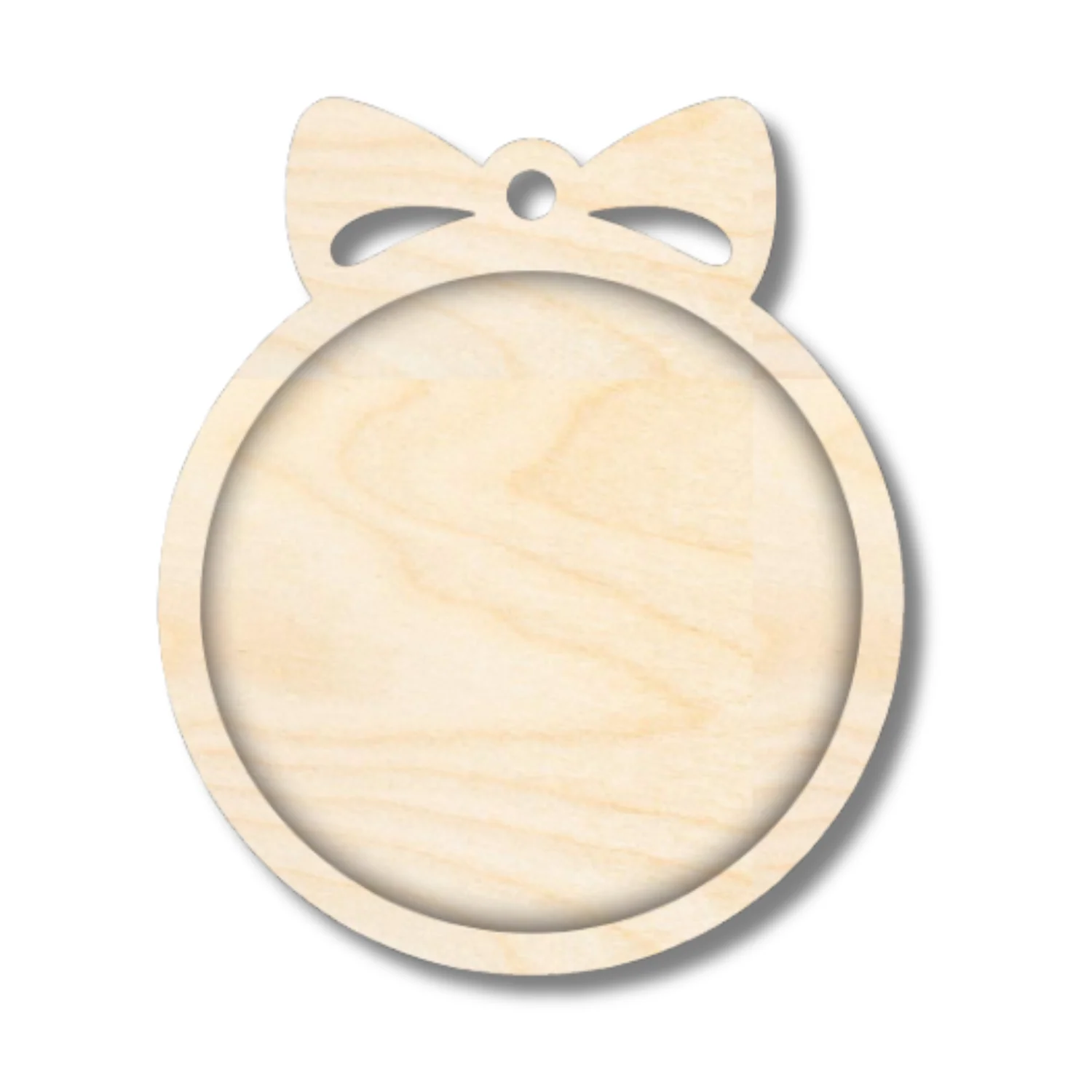 Unfinished Wood Layered Frame Christmas Ornaments | 7 Options | 2 Piece | 5" - 6" Tall | 1/8" Wood | Wood Craft DIY - Image 4