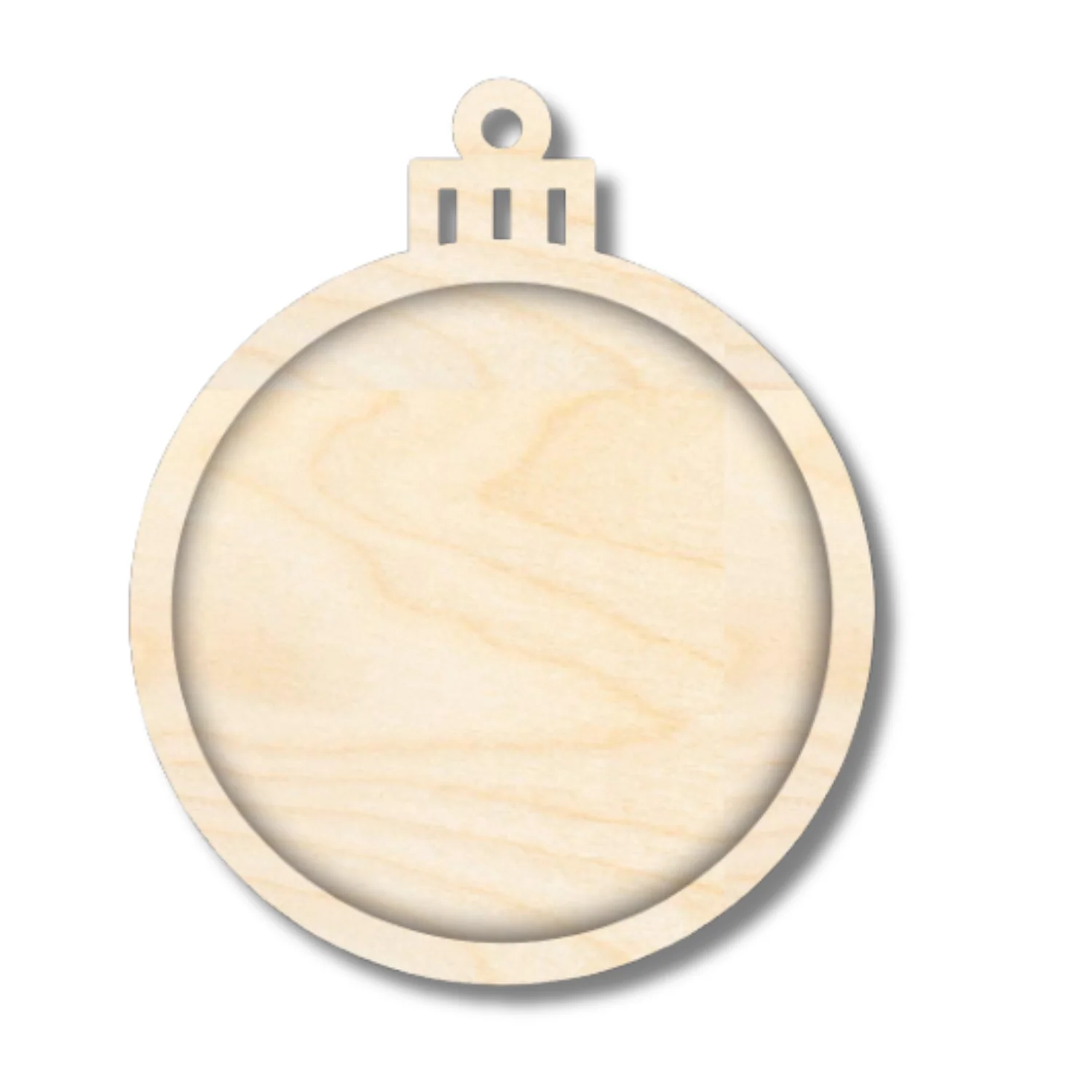 Unfinished Wood Layered Frame Christmas Ornaments | 7 Options | 2 Piece | 5" - 6" Tall | 1/8" Wood | Wood Craft DIY - Image 5