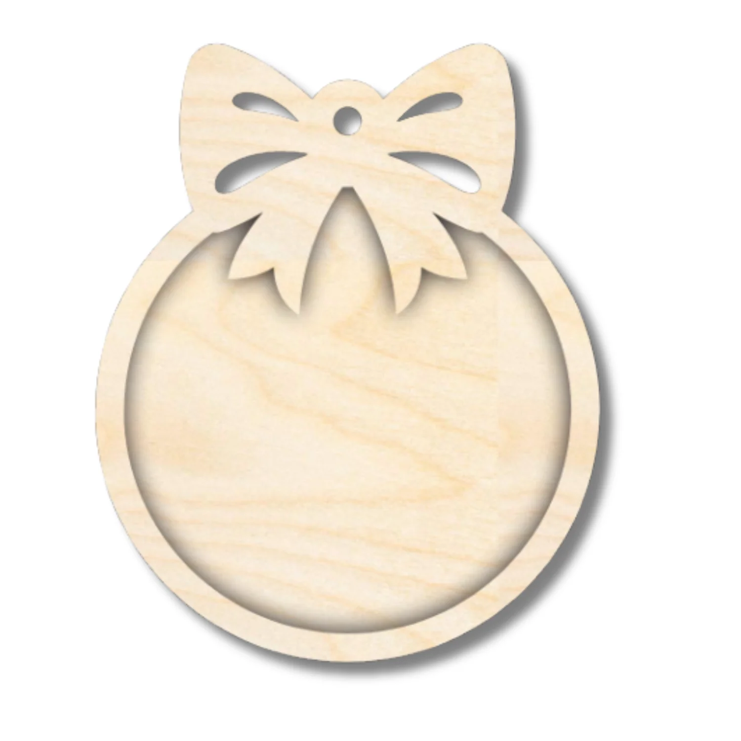 Unfinished Wood Layered Frame Christmas Ornaments | 7 Options | 2 Piece | 5" - 6" Tall | 1/8" Wood | Wood Craft DIY - Image 6