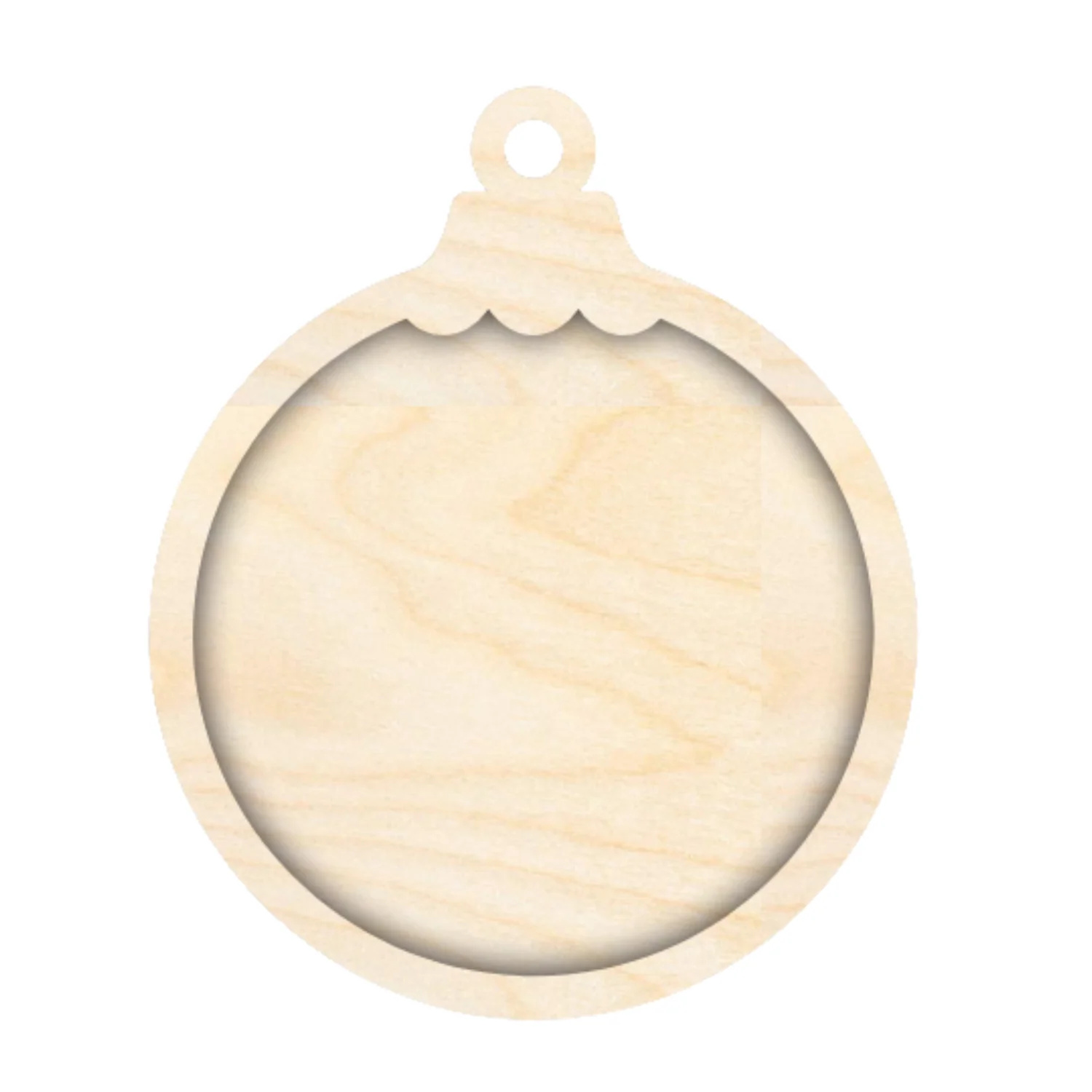 Unfinished Wood Layered Frame Christmas Ornaments | 7 Options | 2 Piece | 5" - 6" Tall | 1/8" Wood | Wood Craft DIY - Image 7