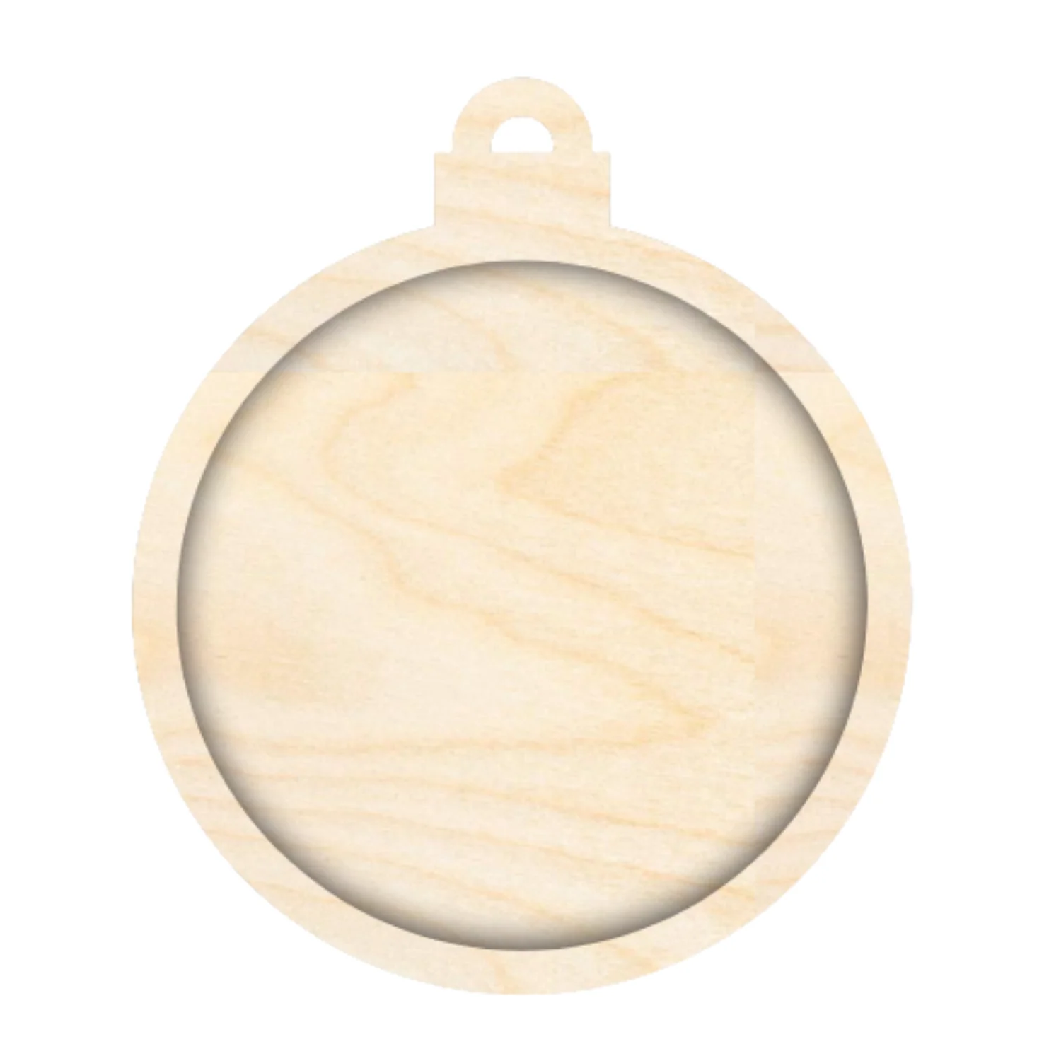 Unfinished Wood Layered Frame Christmas Ornaments | 7 Options | 2 Piece | 5" - 6" Tall | 1/8" Wood | Wood Craft DIY - Image 8