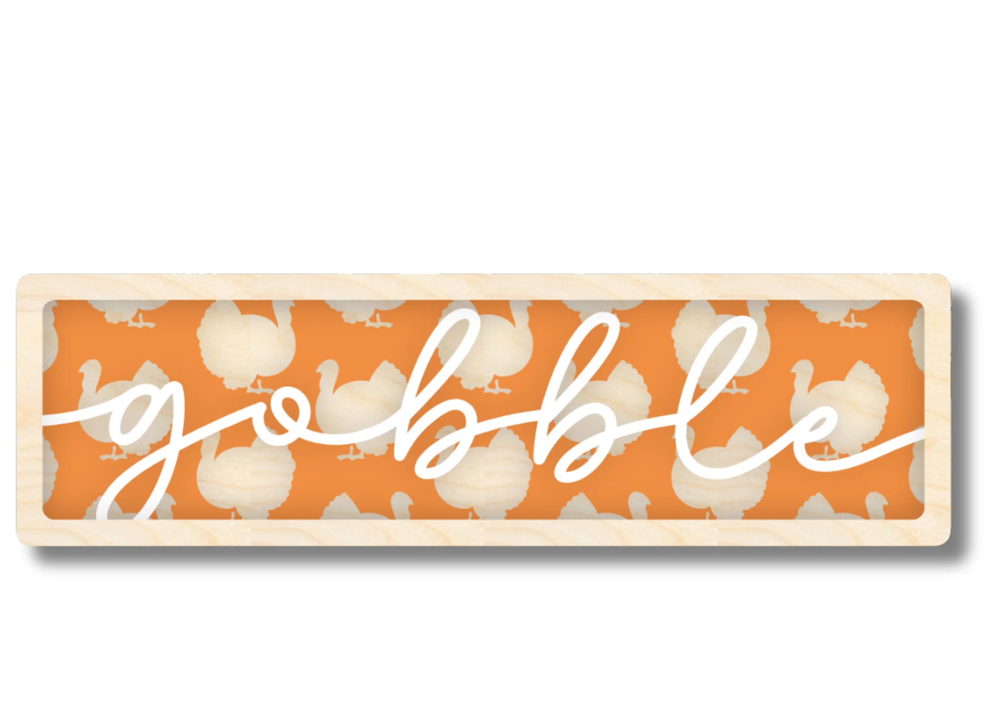 Unfinished Wood Layered Gobble Turkey Sign | 4 Layers | up to 46" - Image 3