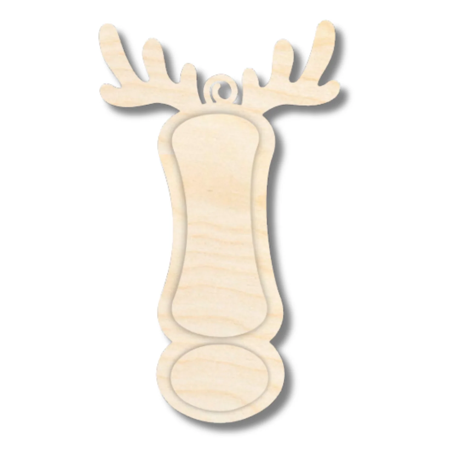 Unfinished Wood Layered Letter and Number Reindeer Ornaments | A-Z | 0-9 | 3 Piece | 6" Tall | 1/8" Wood | Wood Craft DIY - Image 11
