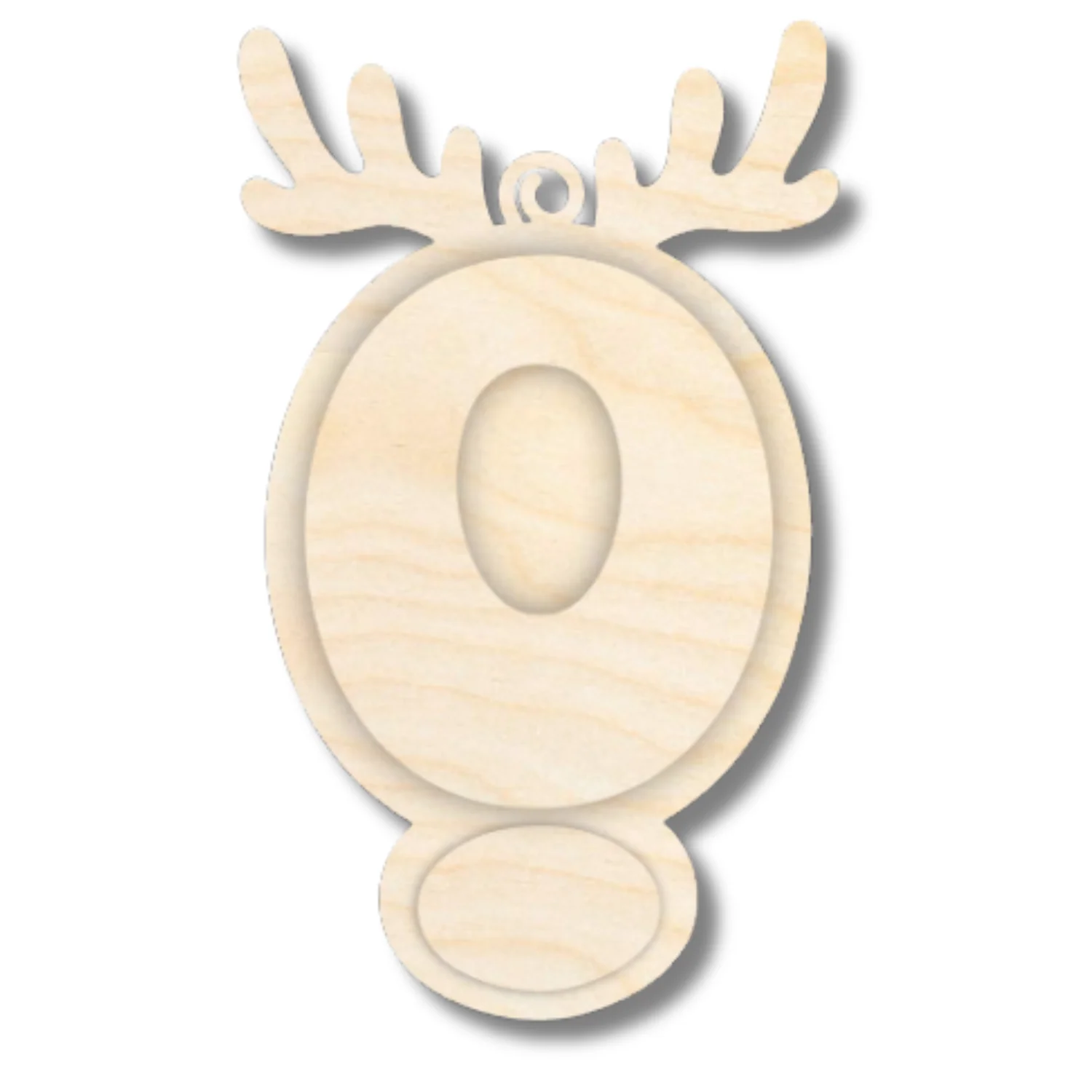 Unfinished Wood Layered Letter and Number Reindeer Ornaments | A-Z | 0-9 | 3 Piece | 6" Tall | 1/8" Wood | Wood Craft DIY - Image 17