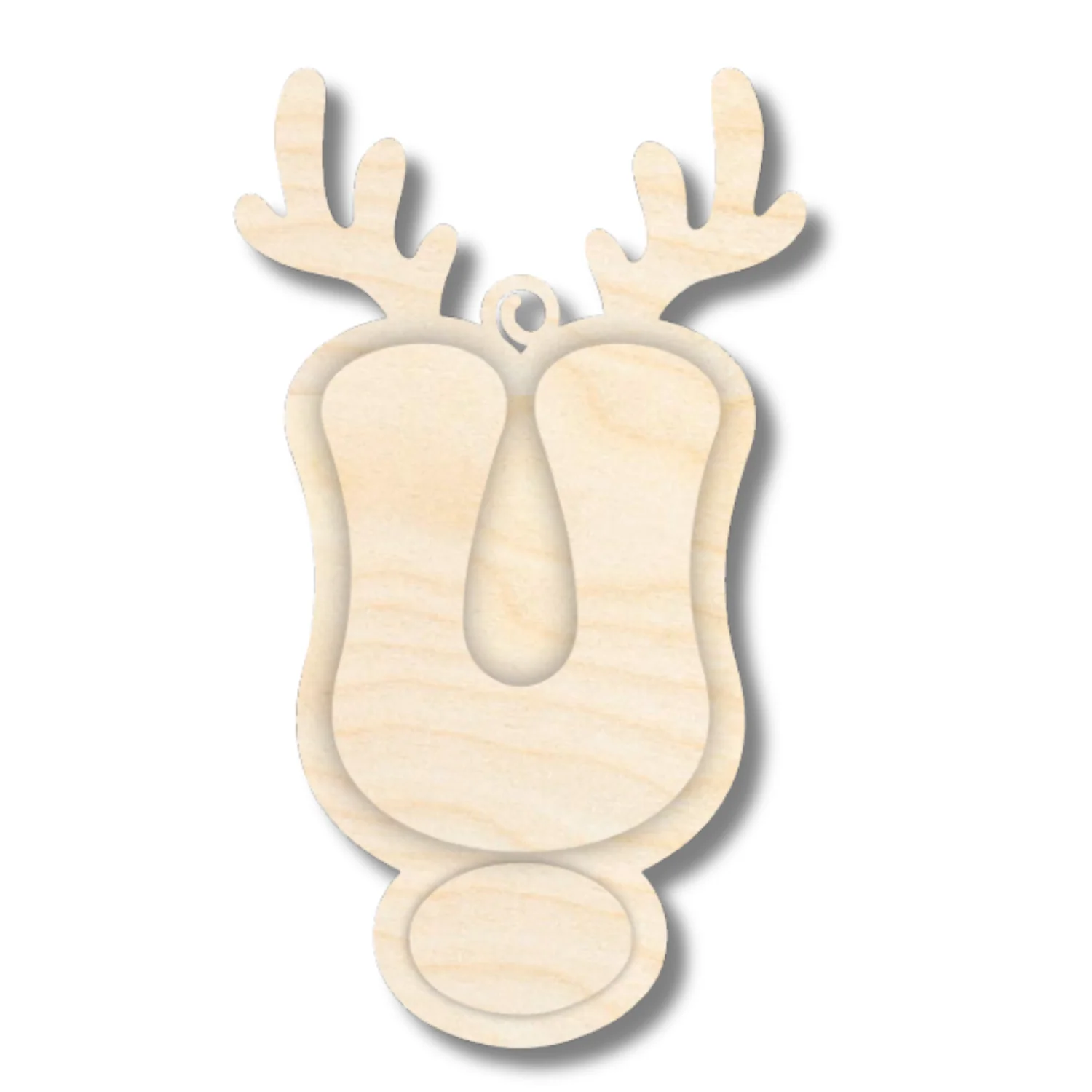 Unfinished Wood Layered Letter and Number Reindeer Ornaments | A-Z | 0-9 | 3 Piece | 6" Tall | 1/8" Wood | Wood Craft DIY - Image 23