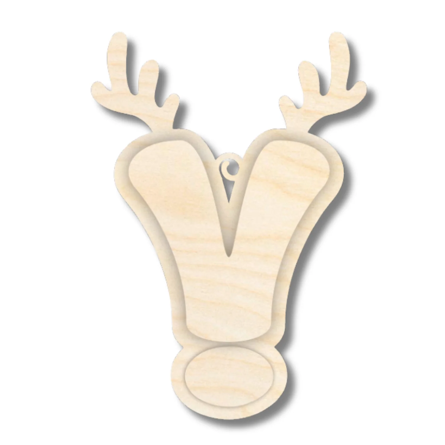 Unfinished Wood Layered Letter and Number Reindeer Ornaments | A-Z | 0-9 | 3 Piece | 6" Tall | 1/8" Wood | Wood Craft DIY - Image 24