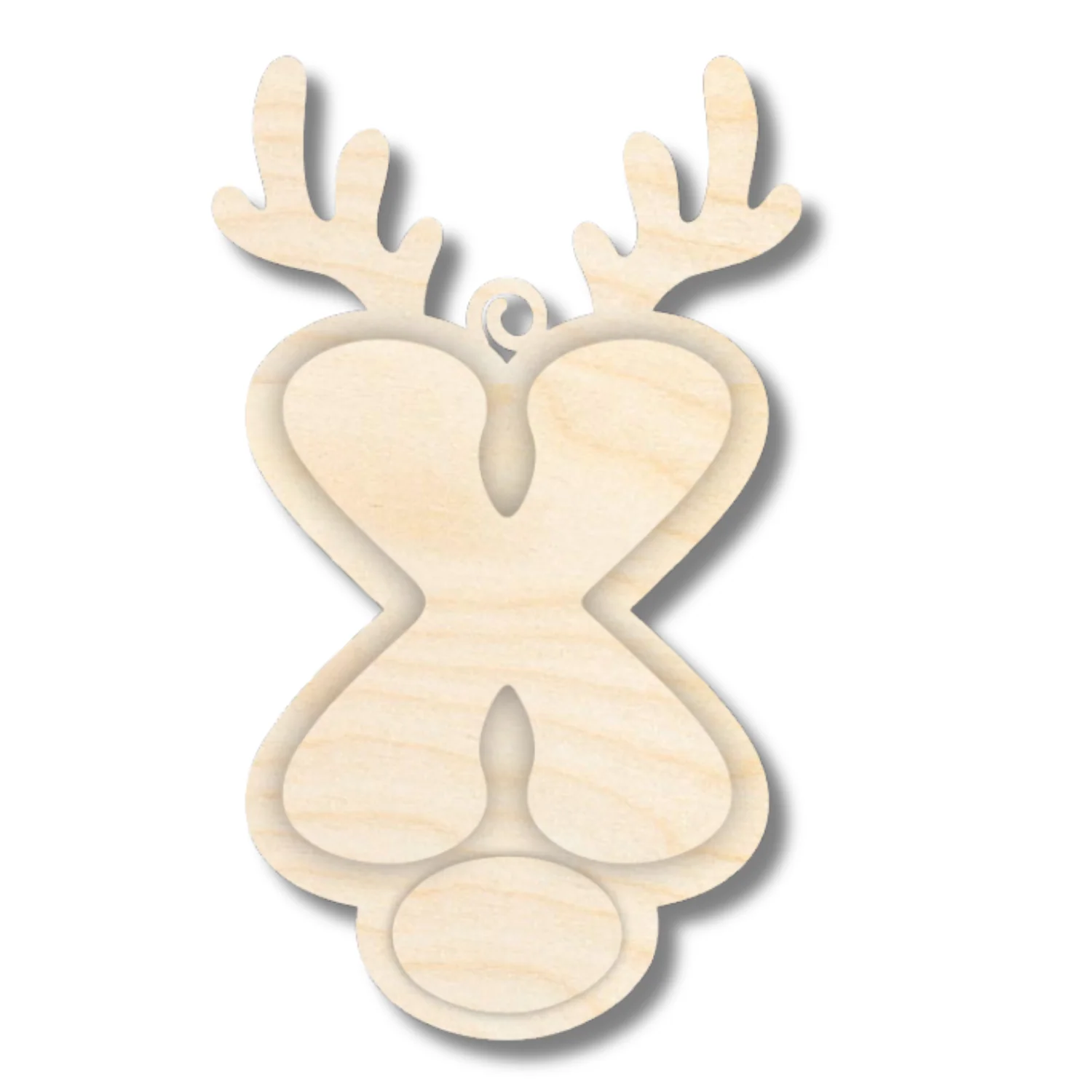 Unfinished Wood Layered Letter and Number Reindeer Ornaments | A-Z | 0-9 | 3 Piece | 6" Tall | 1/8" Wood | Wood Craft DIY - Image 26