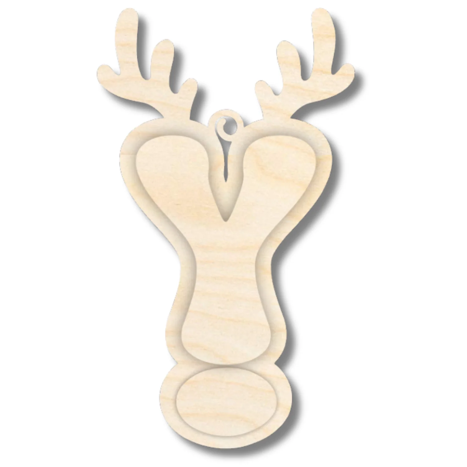 Unfinished Wood Layered Letter and Number Reindeer Ornaments | A-Z | 0-9 | 3 Piece | 6" Tall | 1/8" Wood | Wood Craft DIY - Image 27