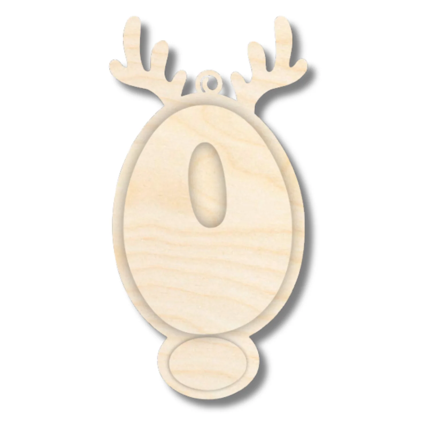 Unfinished Wood Layered Letter and Number Reindeer Ornaments | A-Z | 0-9 | 3 Piece | 6" Tall | 1/8" Wood | Wood Craft DIY - Image 29
