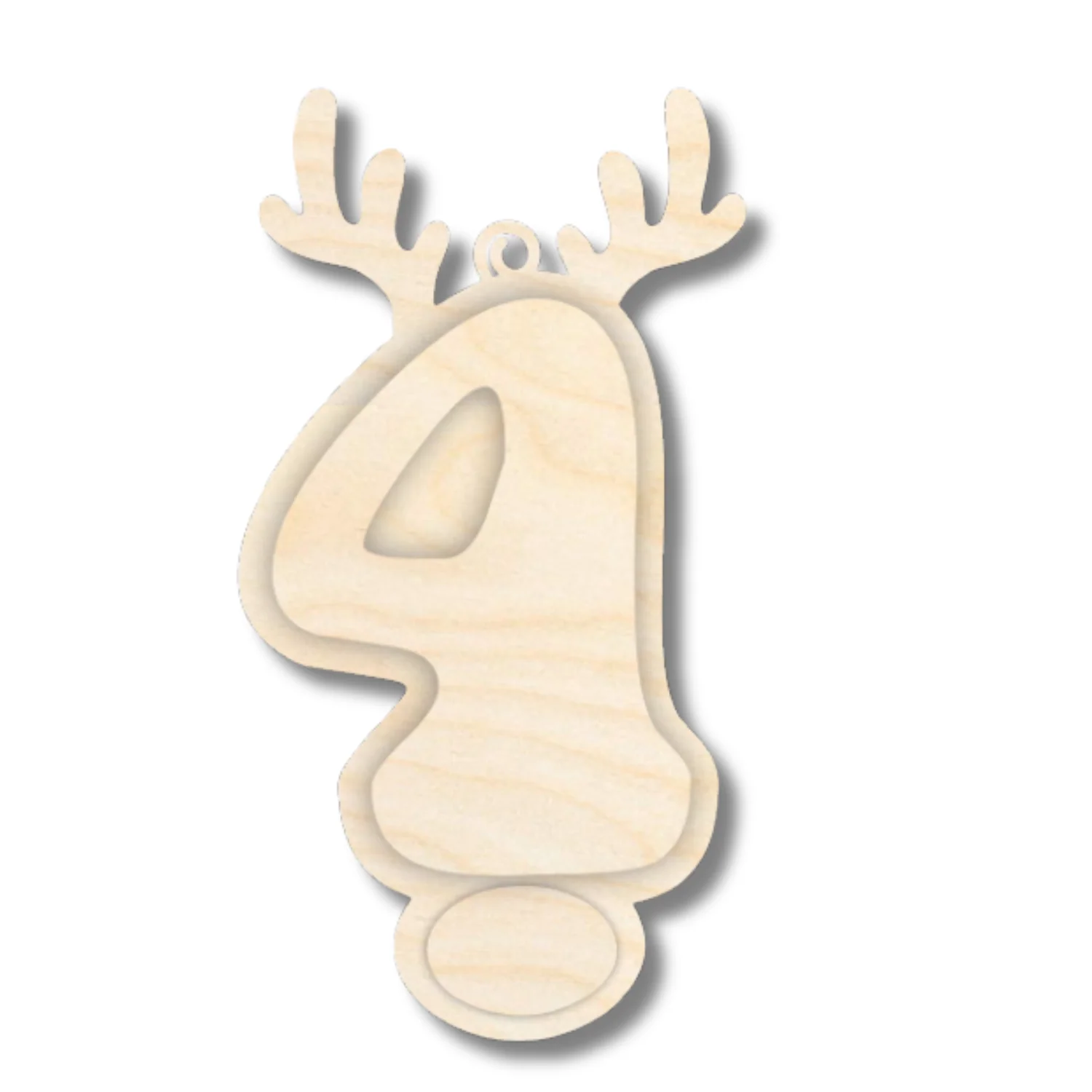 Unfinished Wood Layered Letter and Number Reindeer Ornaments | A-Z | 0-9 | 3 Piece | 6" Tall | 1/8" Wood | Wood Craft DIY - Image 33