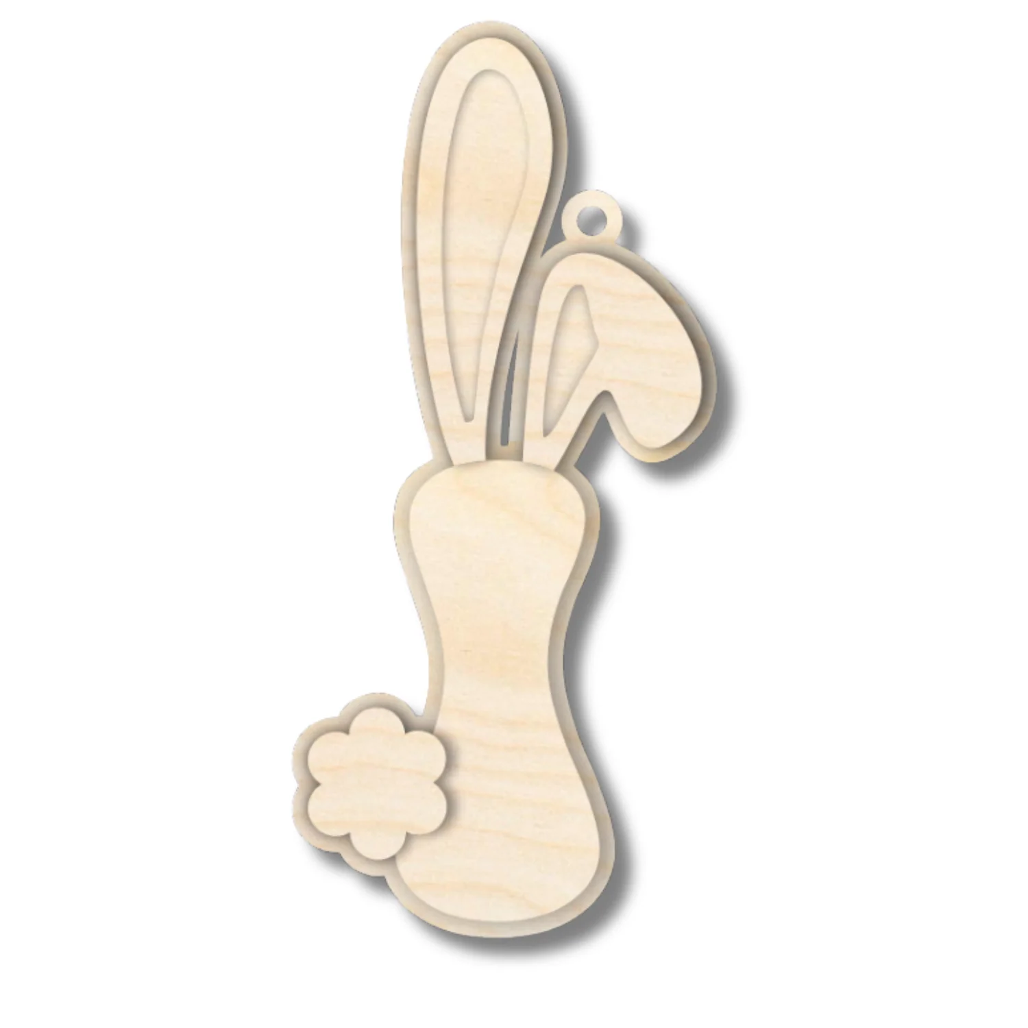 Unfinished Wood Layered Letter Bunny Tags| A-Z | 4 Piece | 6" Tall | 1/8" Wood | Wood Craft DIY - Image 11