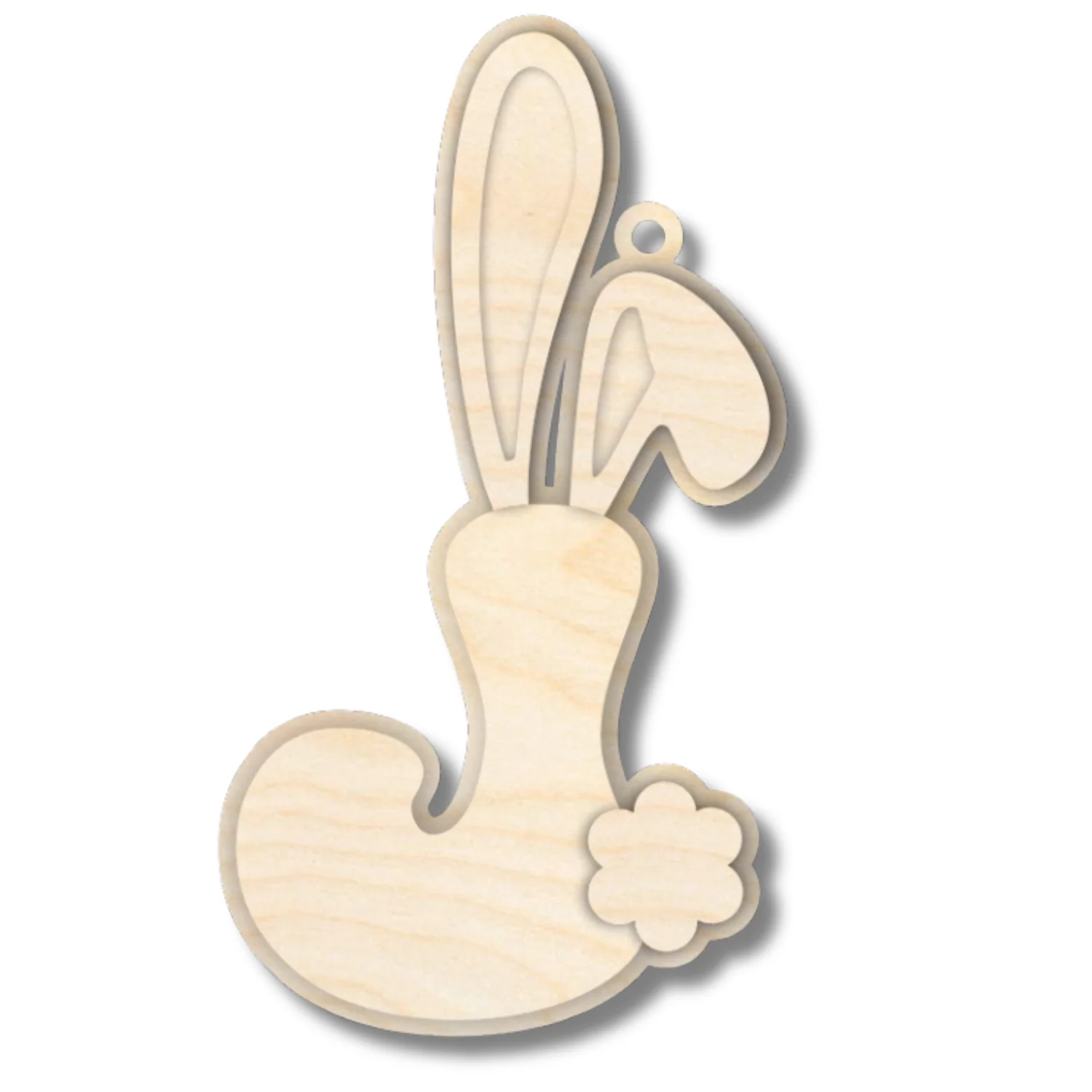 Unfinished Wood Layered Letter Bunny Tags| A-Z | 4 Piece | 6" Tall | 1/8" Wood | Wood Craft DIY - Image 12