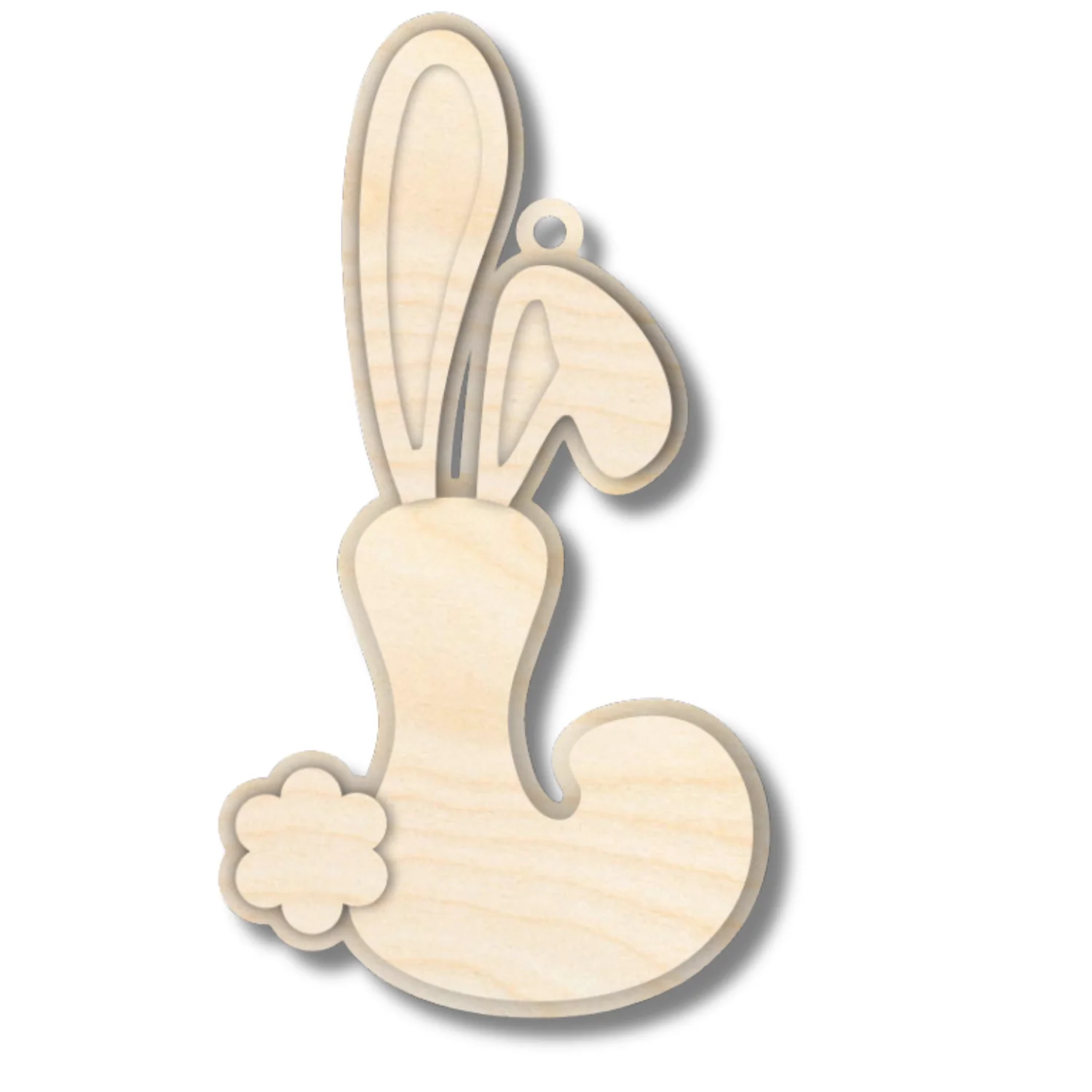 Unfinished Wood Layered Letter Bunny Tags| A-Z | 4 Piece | 6" Tall | 1/8" Wood | Wood Craft DIY - Image 14