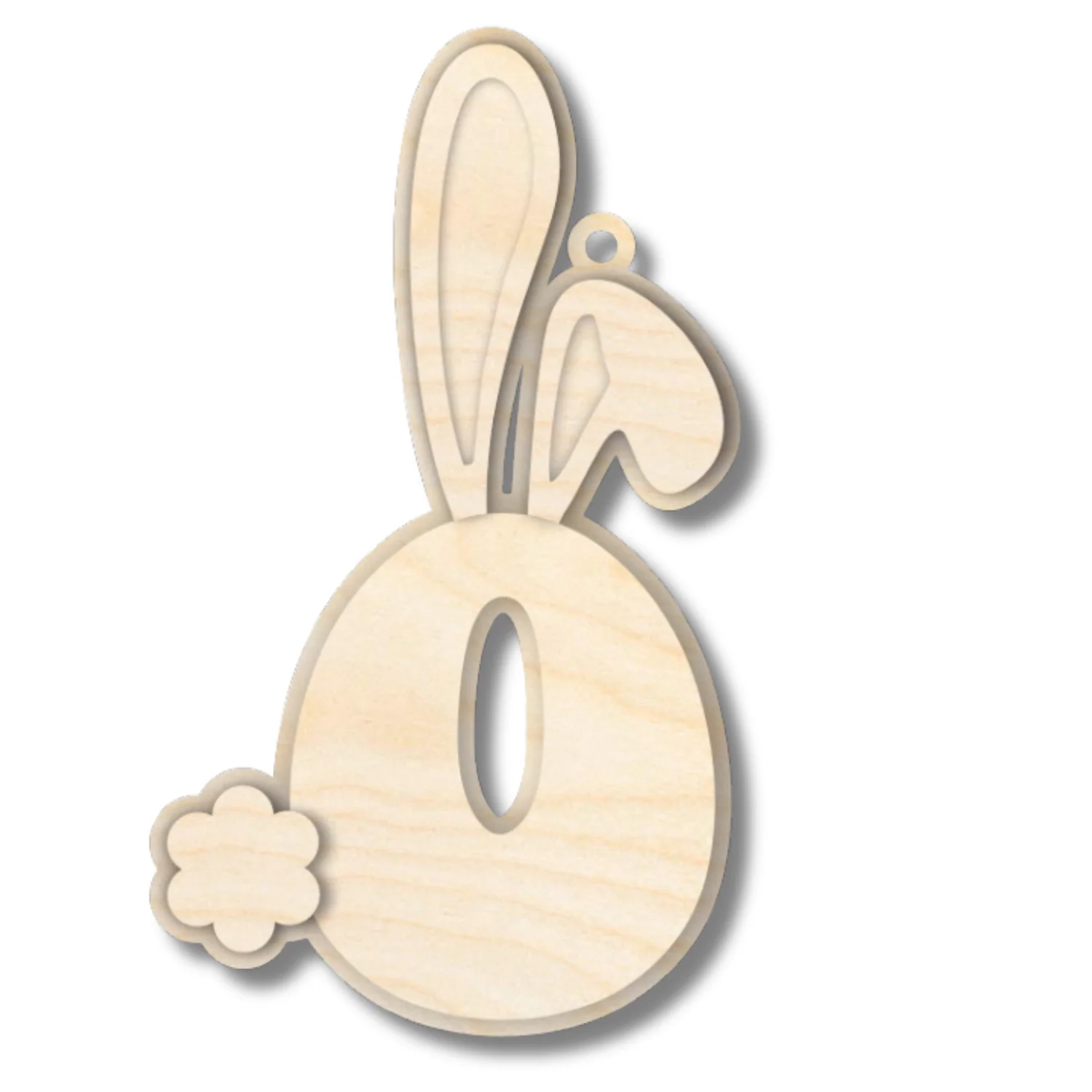 Unfinished Wood Layered Letter Bunny Tags| A-Z | 4 Piece | 6" Tall | 1/8" Wood | Wood Craft DIY - Image 17