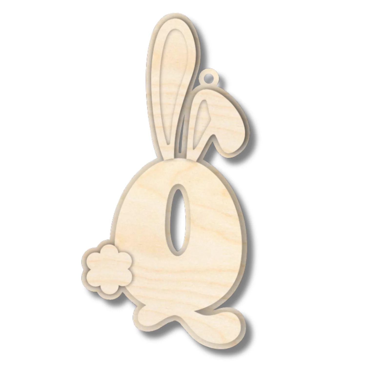 Unfinished Wood Layered Letter Bunny Tags| A-Z | 4 Piece | 6" Tall | 1/8" Wood | Wood Craft DIY - Image 19