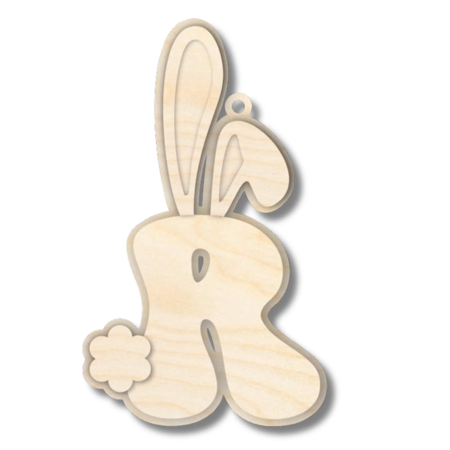 Unfinished Wood Layered Letter Bunny Tags| A-Z | 4 Piece | 6" Tall | 1/8" Wood | Wood Craft DIY - Image 20