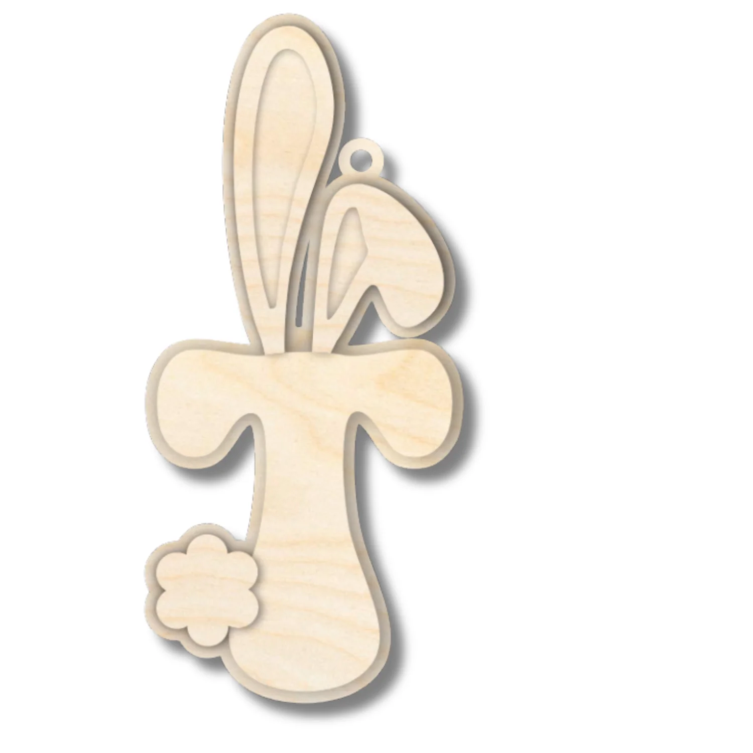 Unfinished Wood Layered Letter Bunny Tags| A-Z | 4 Piece | 6" Tall | 1/8" Wood | Wood Craft DIY - Image 22