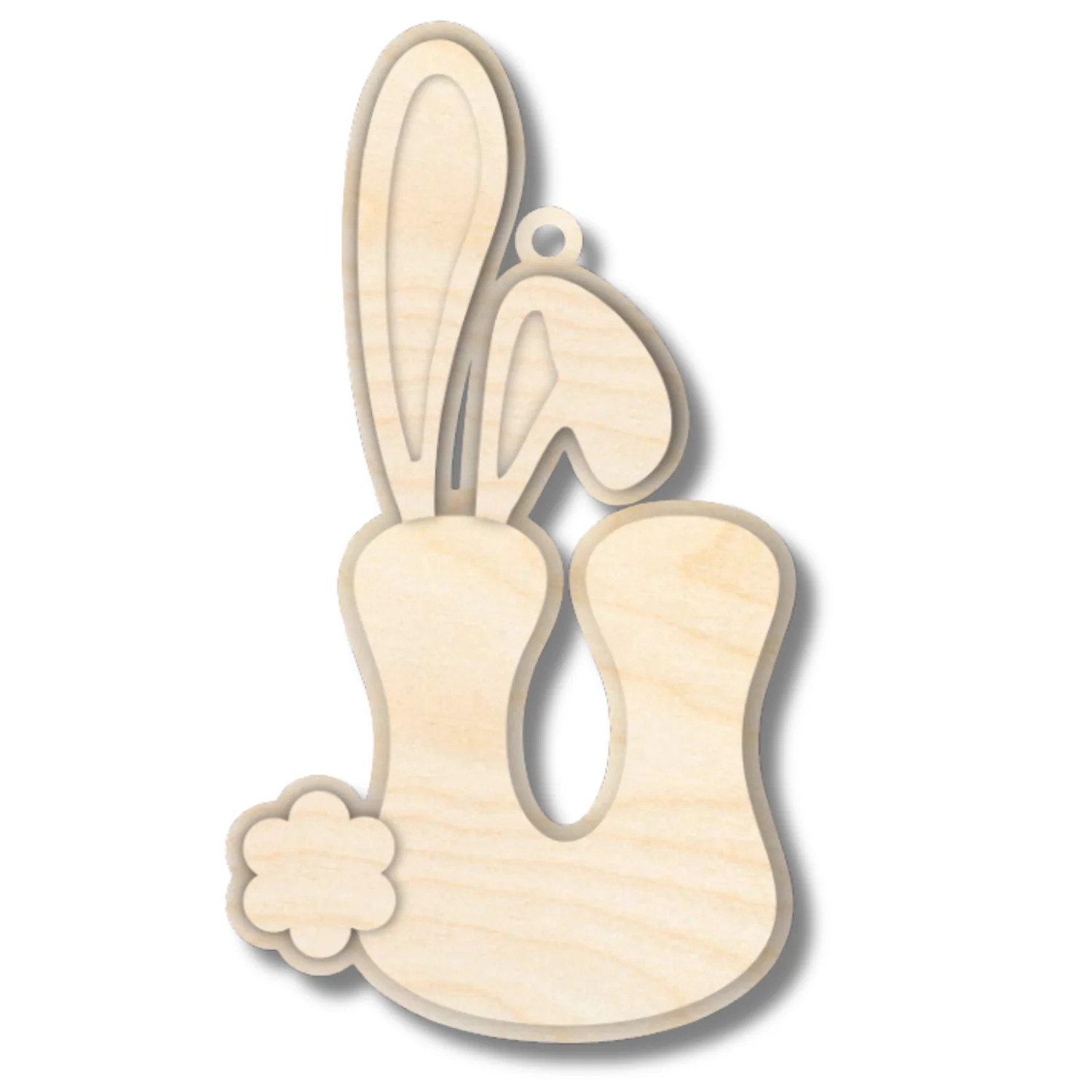 Unfinished Wood Layered Letter Bunny Tags| A-Z | 4 Piece | 6" Tall | 1/8" Wood | Wood Craft DIY - Image 23