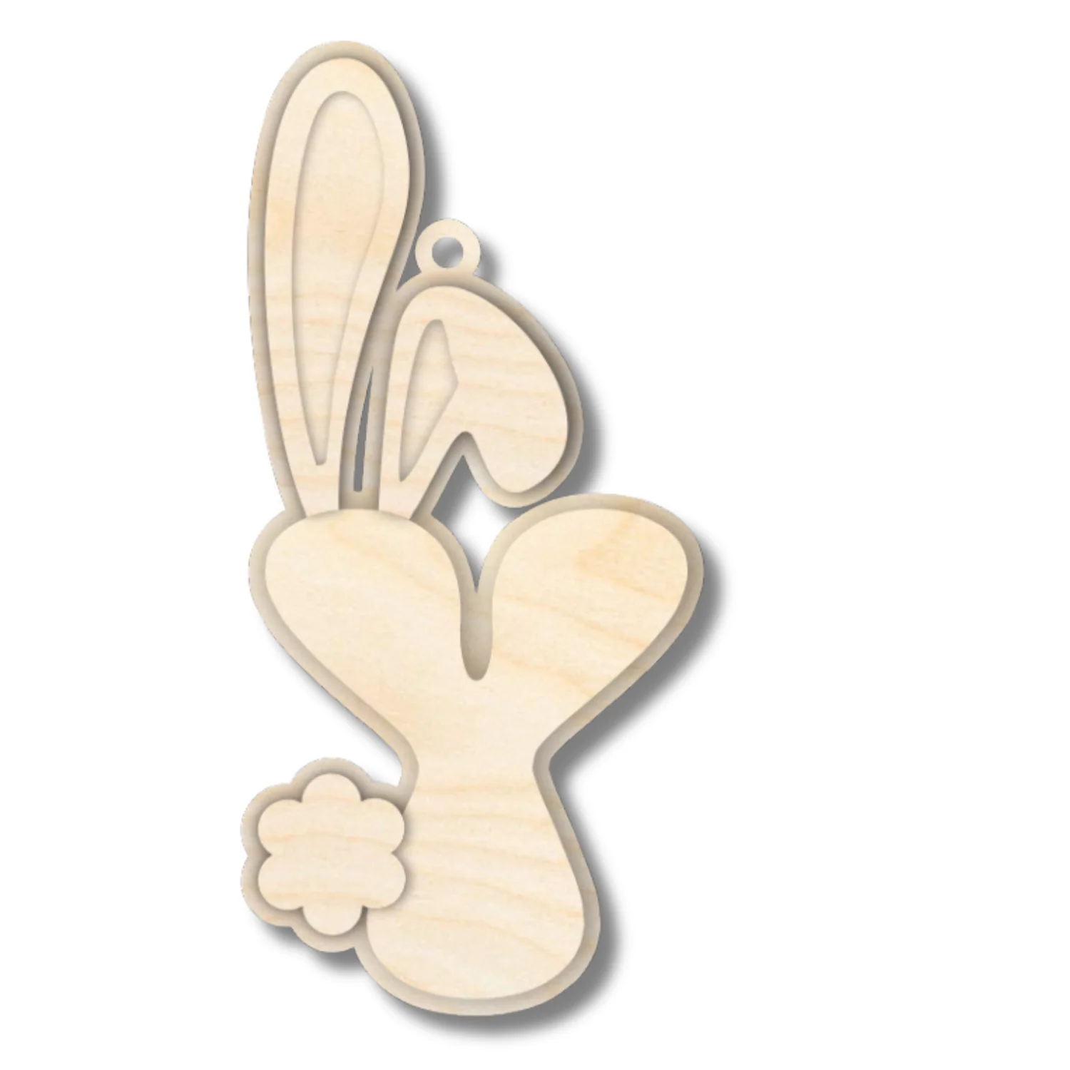 Unfinished Wood Layered Letter Bunny Tags| A-Z | 4 Piece | 6" Tall | 1/8" Wood | Wood Craft DIY - Image 27