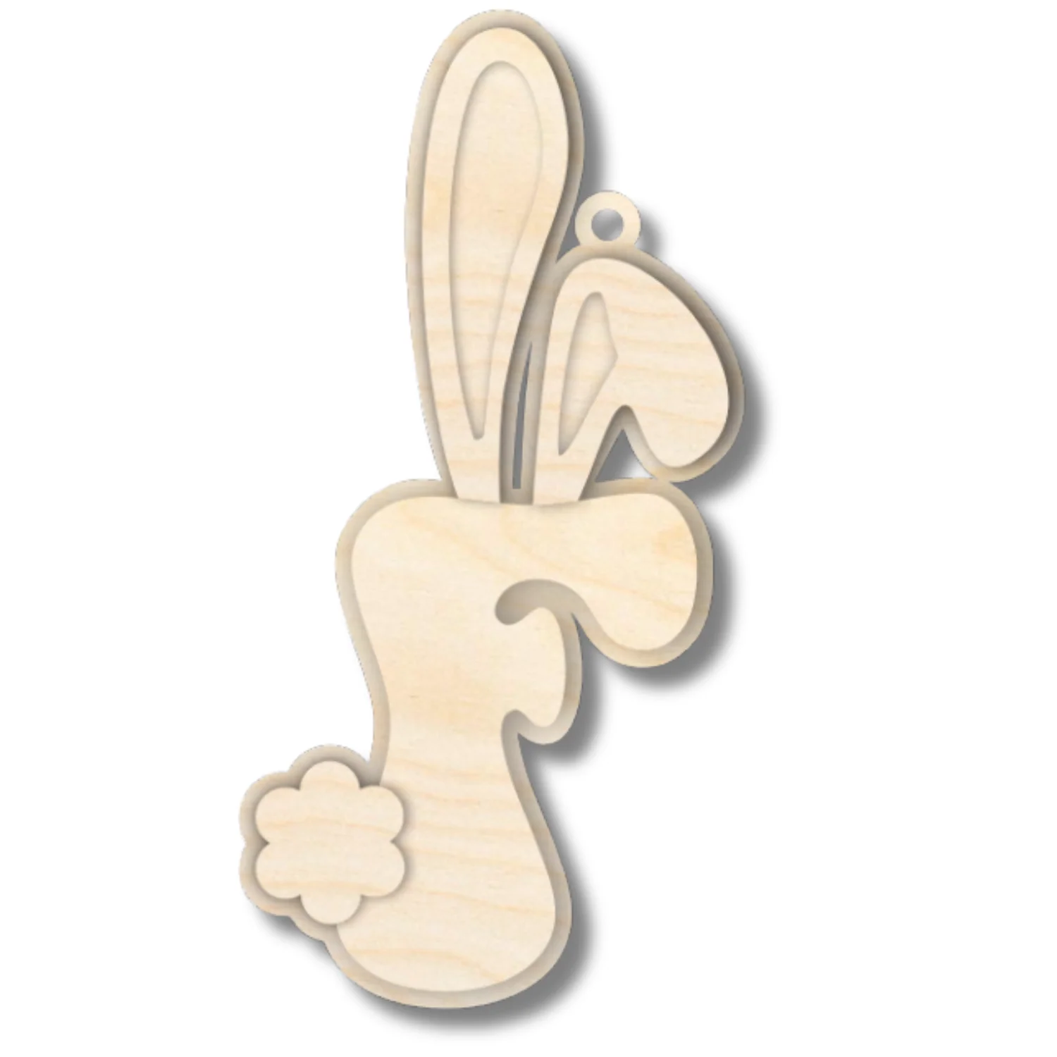 Unfinished Wood Layered Letter Bunny Tags| A-Z | 4 Piece | 6" Tall | 1/8" Wood | Wood Craft DIY - Image 8
