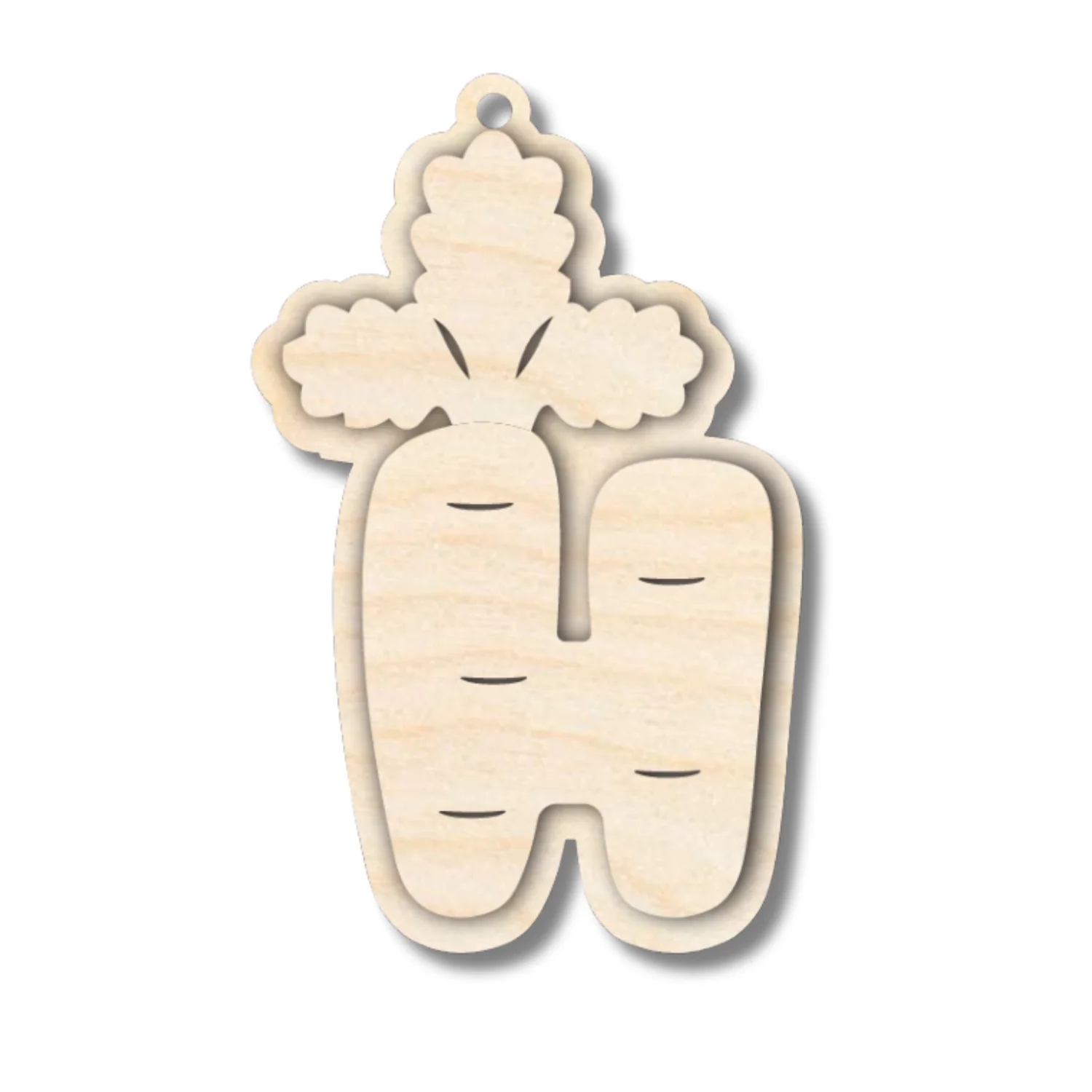 Unfinished Wood Layered Letter Carrot Tags | A-Z | 3 Piece | 6" Tall | 1/8" Wood | Wood Craft DIY - Image 10
