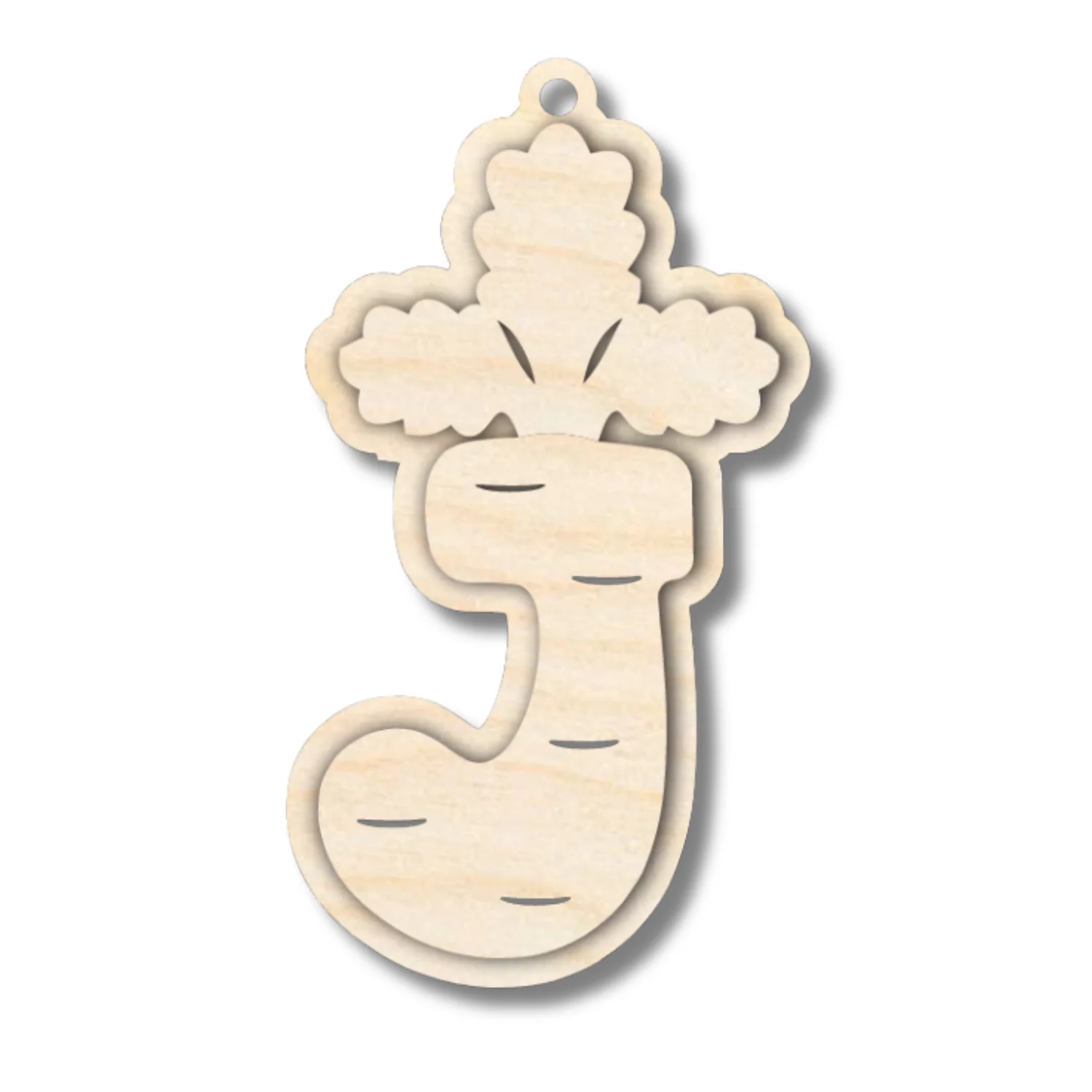 Unfinished Wood Layered Letter Carrot Tags | A-Z | 3 Piece | 6" Tall | 1/8" Wood | Wood Craft DIY - Image 12