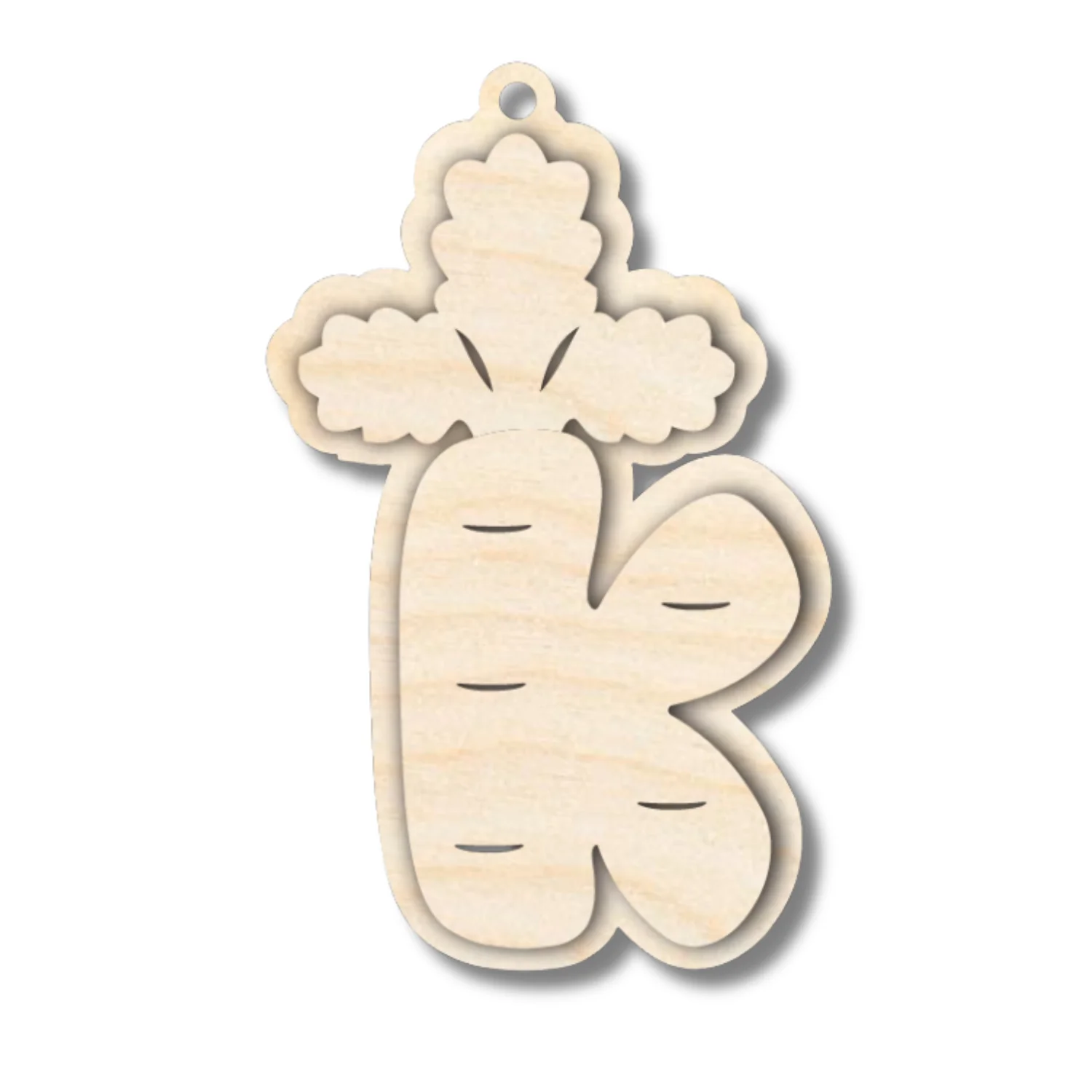 Unfinished Wood Layered Letter Carrot Tags | A-Z | 3 Piece | 6" Tall | 1/8" Wood | Wood Craft DIY - Image 13